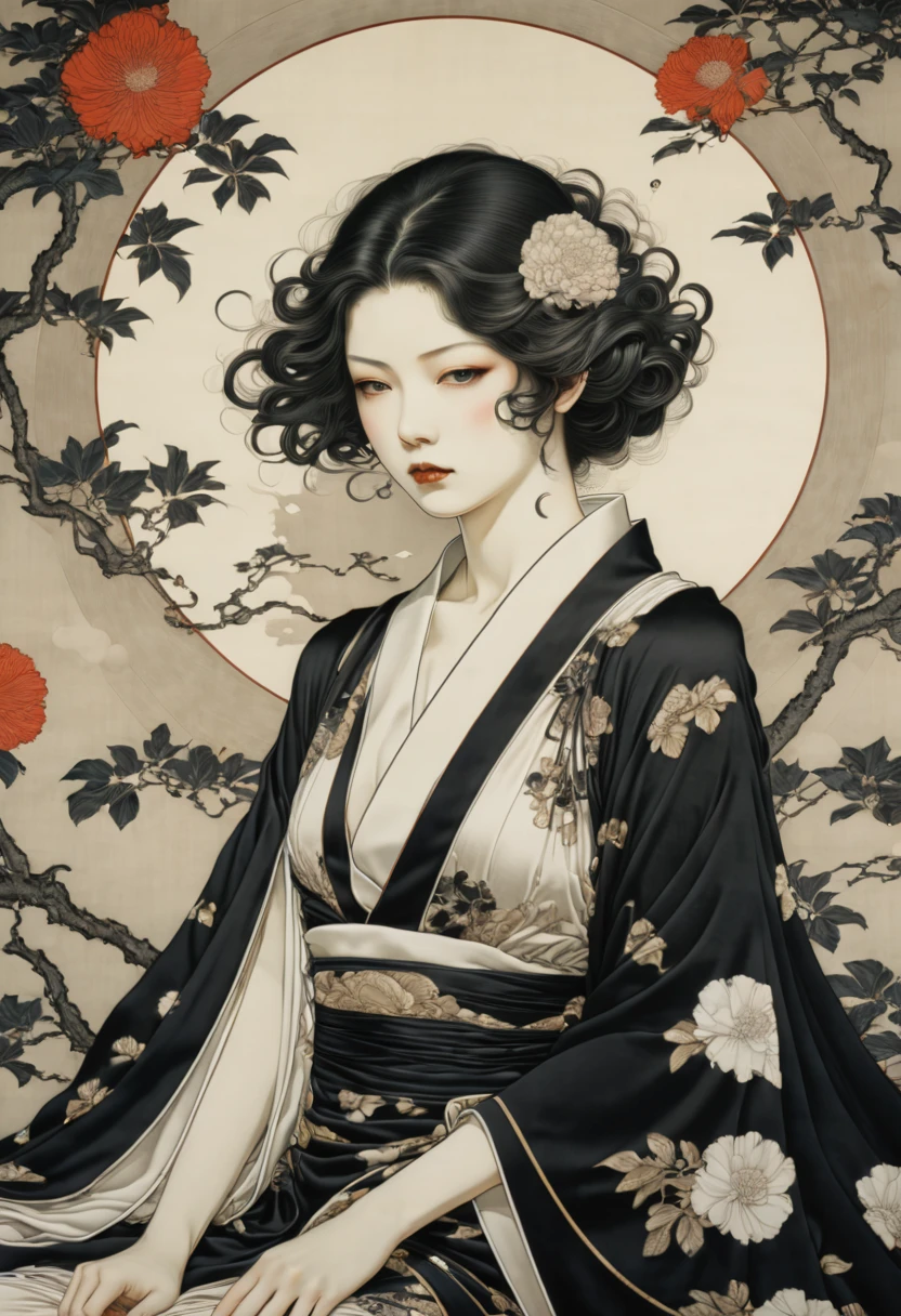 Art Deco, decorative art, by Takato Yamamoto, best quality, masterpiece, 8k