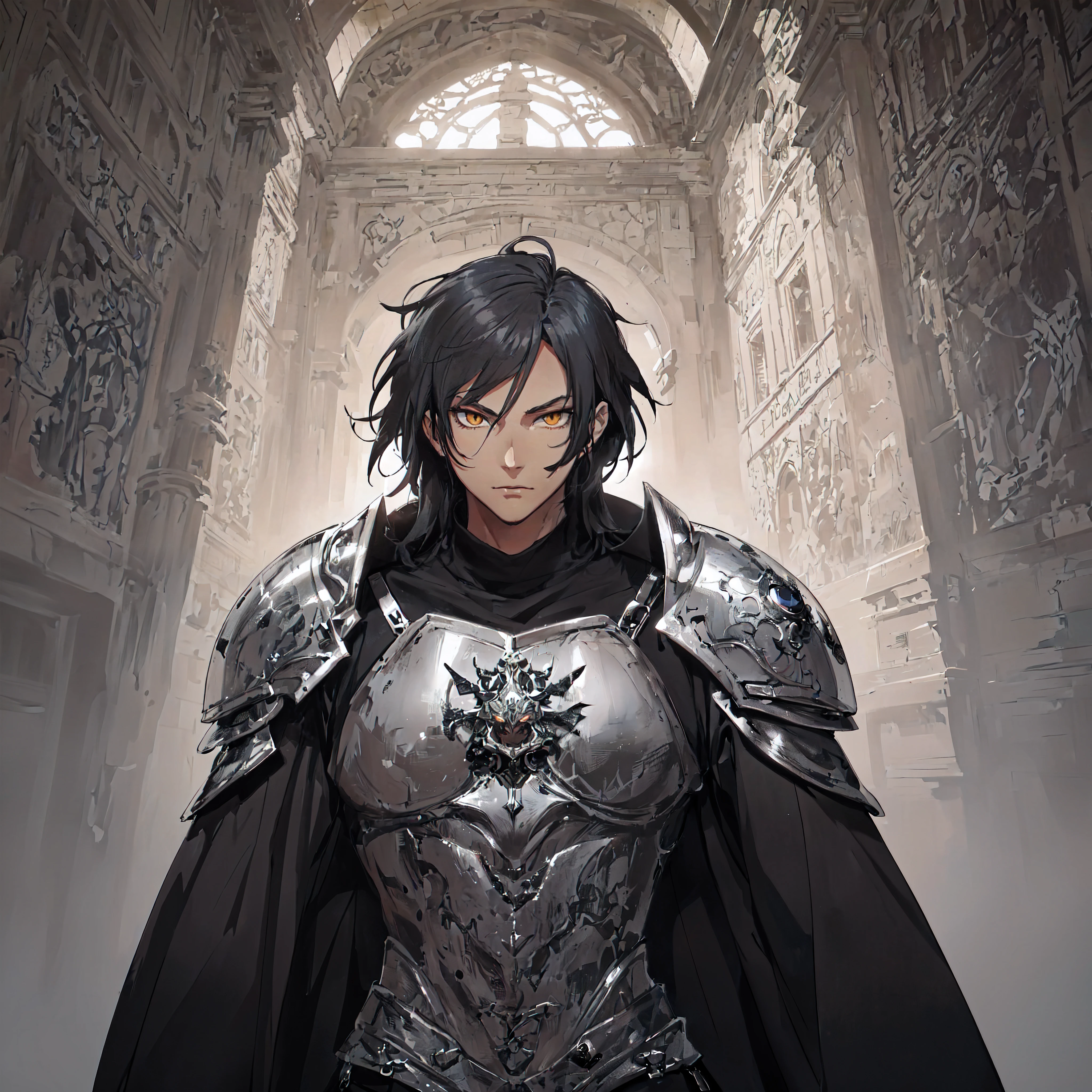 128K Ultra High Definition,
128K Ultra High Quality,
128K Ultra High Resolution,
Best Definition,
Best Quality,
Best Resolution,
Perfectly Detailed,
Perfectly Designed,
Extremely Detailed,
Extremely Designed,
Hyper Detailed,
Hyper Definition,
Hyper Quality,
Hyper Resolution,
Masterpiece,
(((Anime))),
Body Shot,
(((Boy))),
Handsome,
Muscular Body,
(((Black Mid Hair))),
(((Orange Eyes))),
(((Hyper Detailed & Perfectly Designed With Ultra High Quality Silver Warlord Armor))),
(((Inside Of Medieval Royal Palace Background Scenery))),