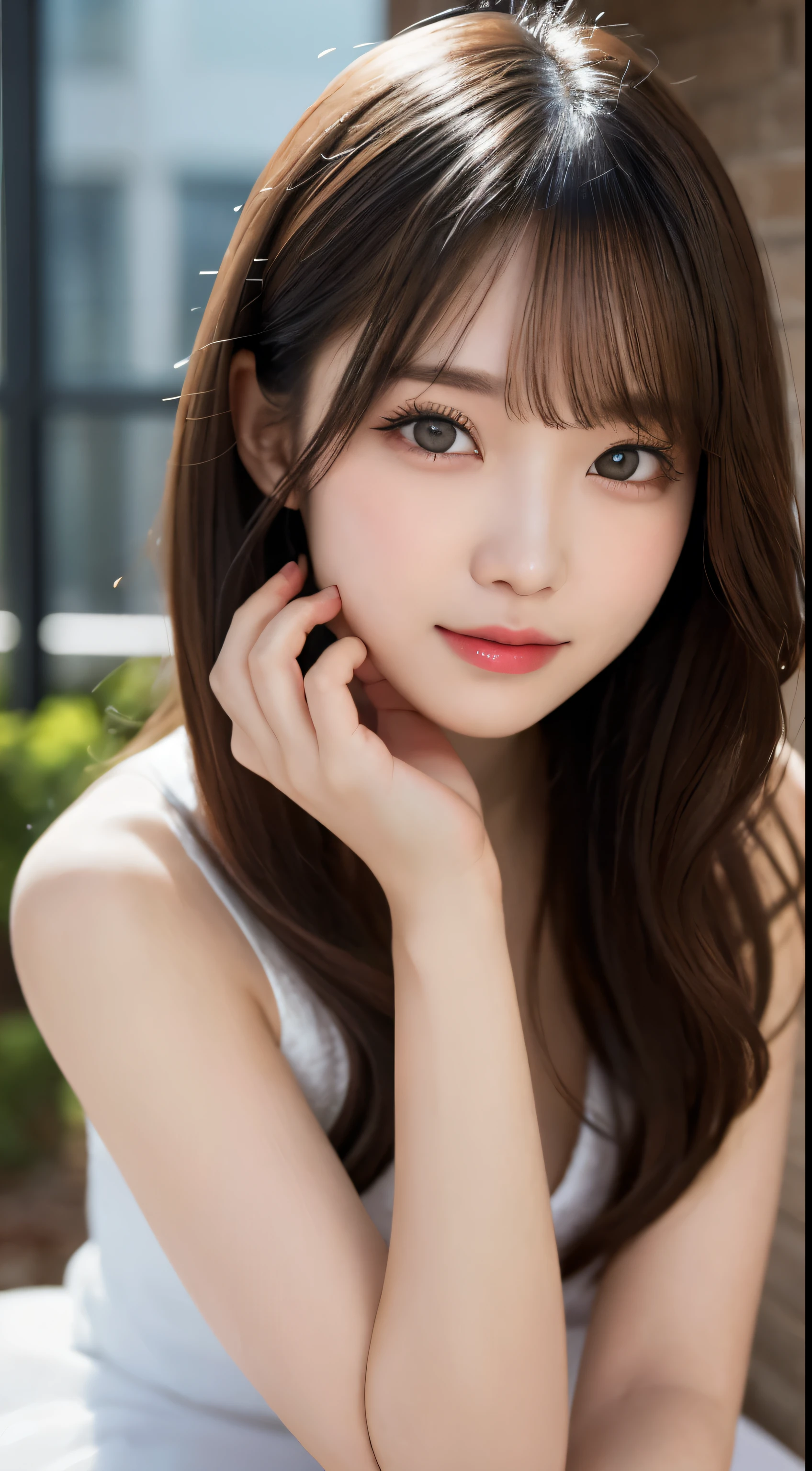 table top, highest quality, shape, Super detailed, finely, High resolution, 8k wallpaper, 完璧なダイナミックな構shape, beautiful and detailed eyes, winter dress,medium hair, small breasts, natural color lip, random sexy pose,smile,、20 year old girl、midnight、beautiful and detailed face、perfect and beautiful face,Big eyes、RAW photo、spread both arms and legs wide、Express your best mood with your whole body、beautiful and detailed eyes、small face、beautiful duplex、slim face and style,blur the background