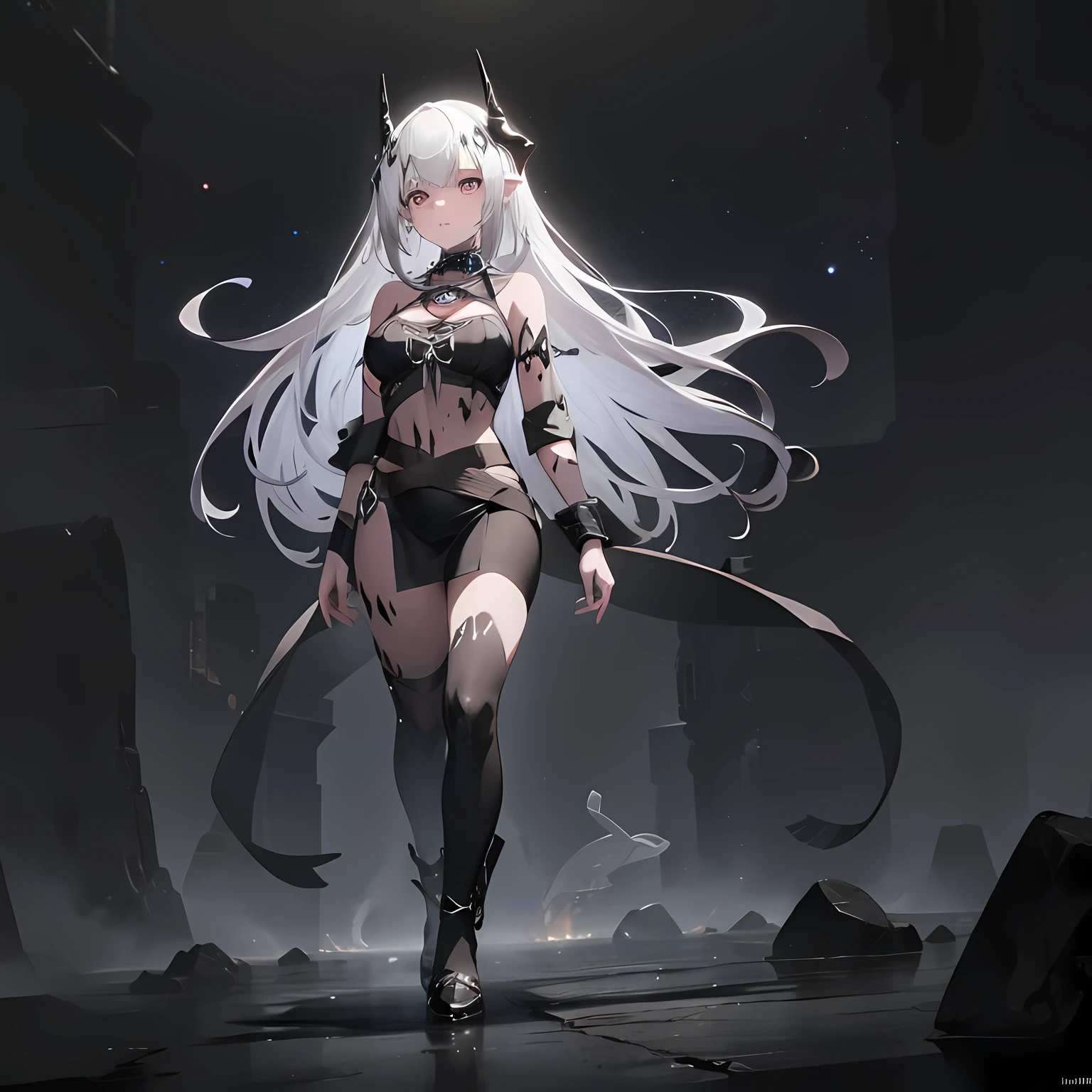 Devil style background, (Stand full body to take pictures:1.5), golden ratio, [(Black Mist Black smoke composed of the body:1.5), (+perfect hands+:1.21), (Ancient European Assassins, All-black hooded robe, Purple red with black demon armor, Only the eyes are exposed, wearing black mask,, （A scary and mysterious atmosphere, A suffocating sense of oppression and endless fear）Wear knee-length black boots （Inlaid with purple crystal）（The armor and equipment are of good quality）He was wearing a black hooded robe(((+++The black mist is intertwined with the body))))], (Extremely detailed CG unified 32k wallpaper:1.1), (masterpiece:1.37), (detailed:1.15), Dappled light, (view viewelm light, Side lighting, teenage girl, human development report, perfect iris, ultra high definition, (best quality:1.13)masterpiece, best quality, Ultra high detail, anime style, human development report, anime wallpaper, a sense of atmosphere, absurd, antiquity), long black hair, Fuchsia pupils, 8k, 4K，absurd，fine details,There are stars in the eyes, Messy and flowing hair, Colored inner hair, Starry sky dots hair, depth of field,