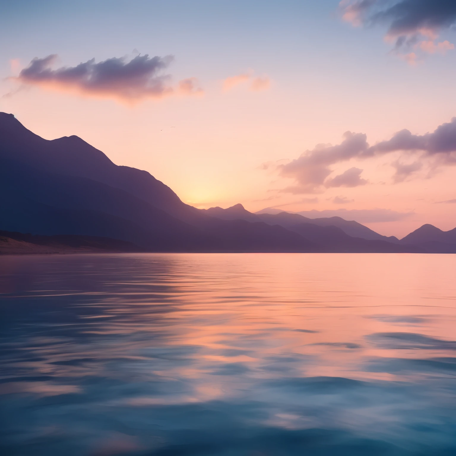 view of the mountain range and pond, perfectly calm waters, Calm Ocean landscape, Calm Ocean, calm water, Calm and serene, Peaceful and serene, Soothing colours, Serene landscape, mountains and ocean, calm seas, Calm waves, Beautiful seascapes, 4K безмятежный, calm seass, beautiful Serene landscape, quiet and calm atmosphere