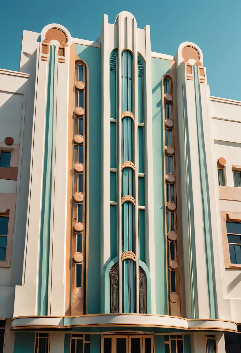 art deco design,urban buildings,streamline moderne,Abstraction,modern style,Luxury and Luxury