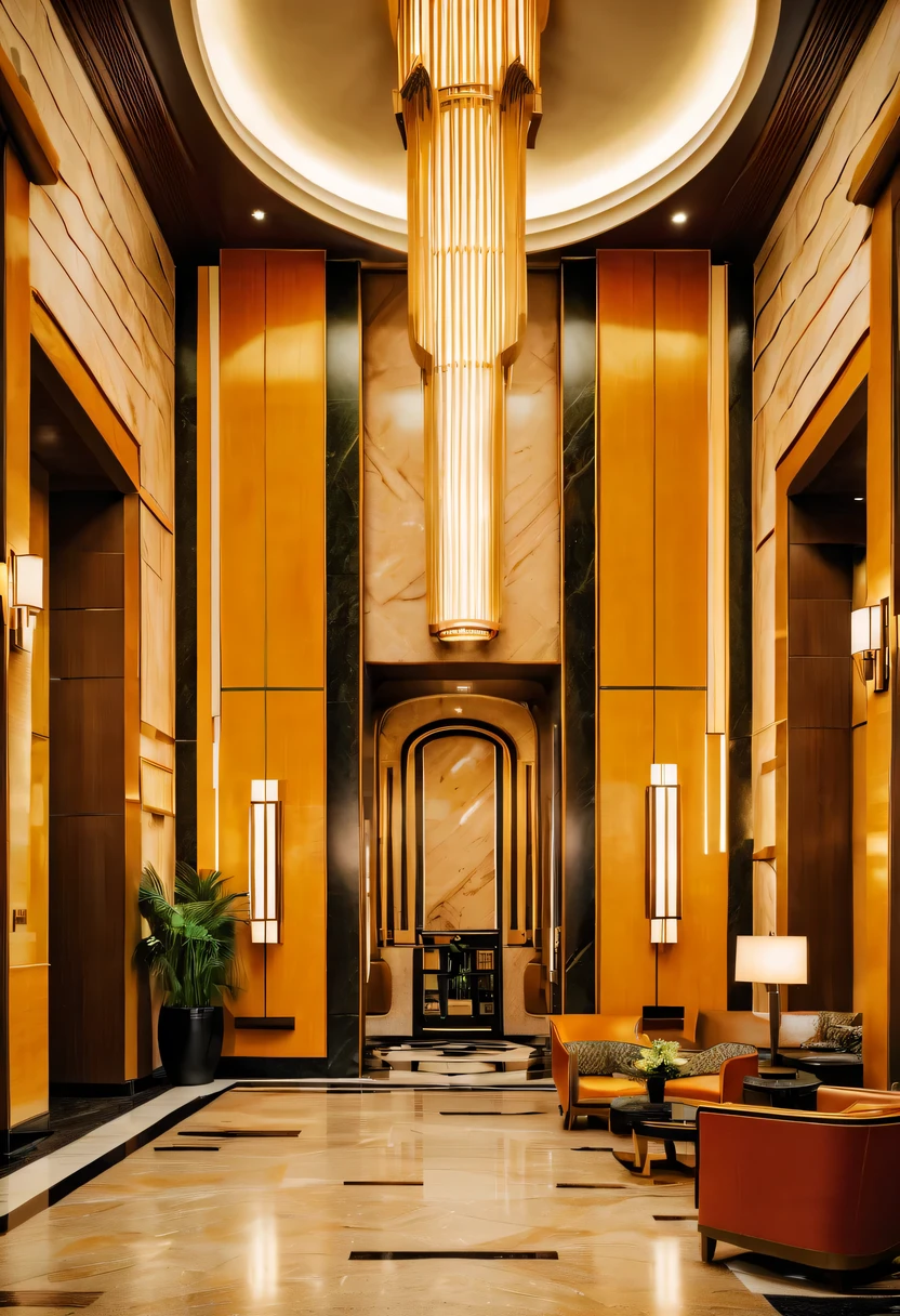 art deco design,Hotel Lobby,Abstraction,modern style,Luxury and Luxury