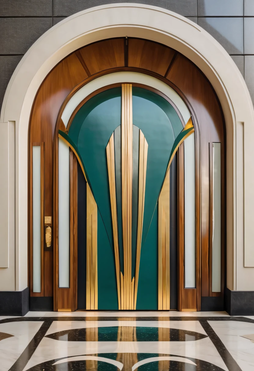 art deco design,large gate,Abstraction,modern style,Luxury and Luxury