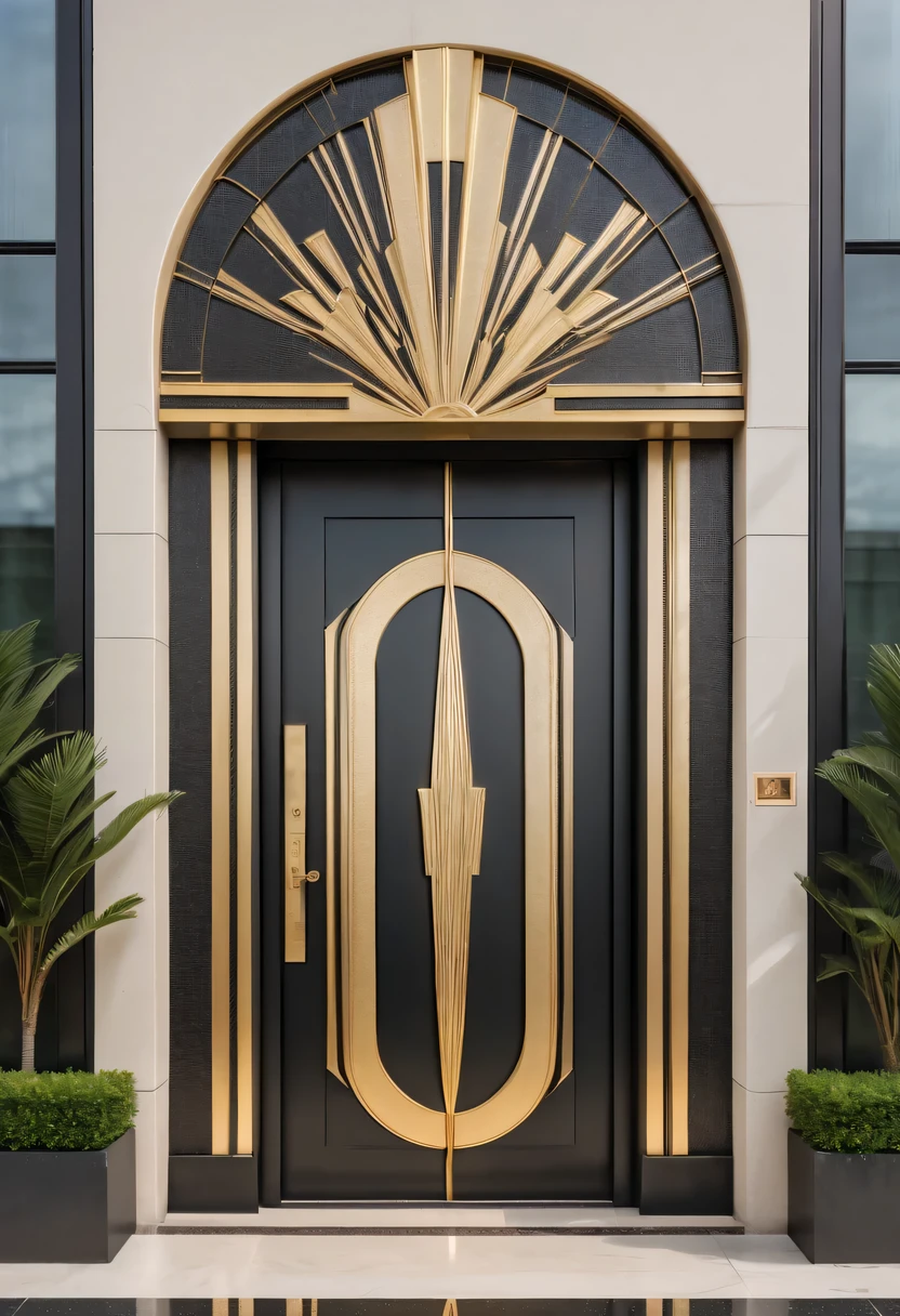 art deco design,large gate,Abstraction,modern style,Luxury and Luxury