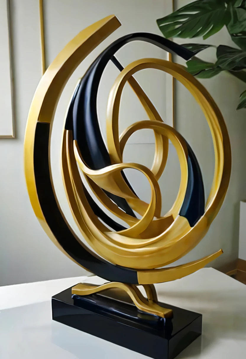 art deco design,Three-dimensional sculpture,Abstraction,modern style,Luxury and Luxury