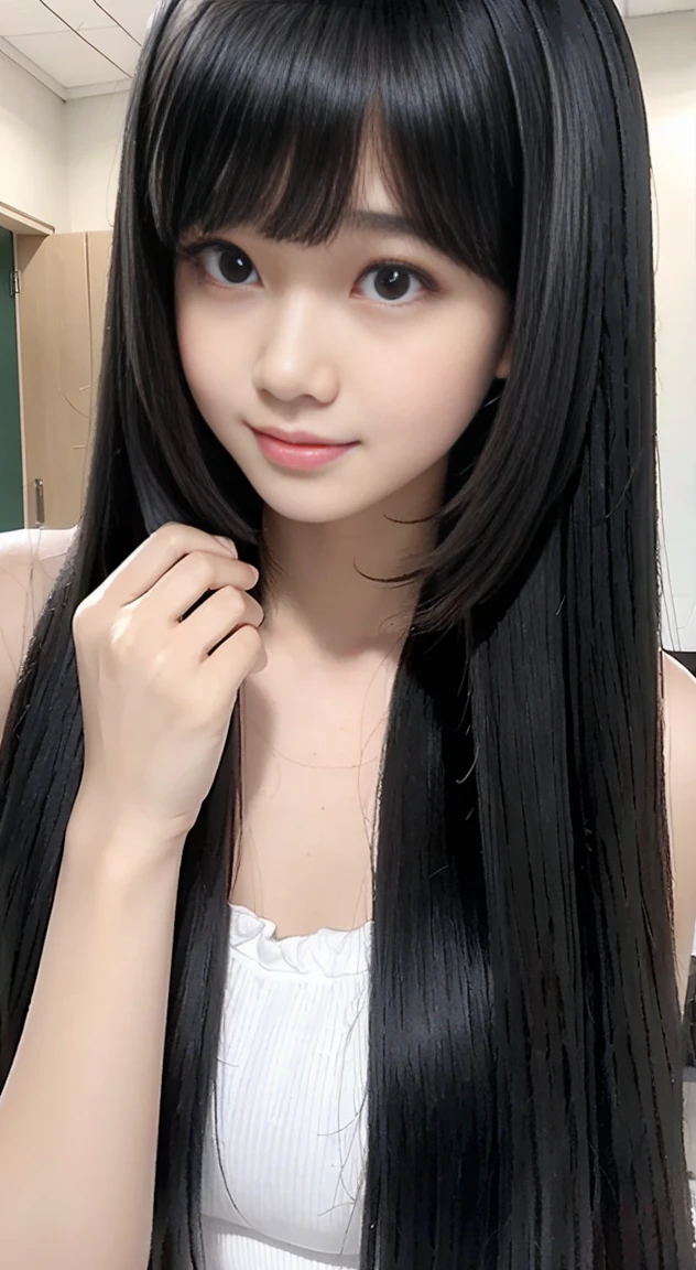 1 beautiful junior high school、masterpiece ，Rejoice vitamin long hair smoothing shampoo，long, Black hair spreads like a fan., , Rejoice vitamin long hair smoothing shampoo，
