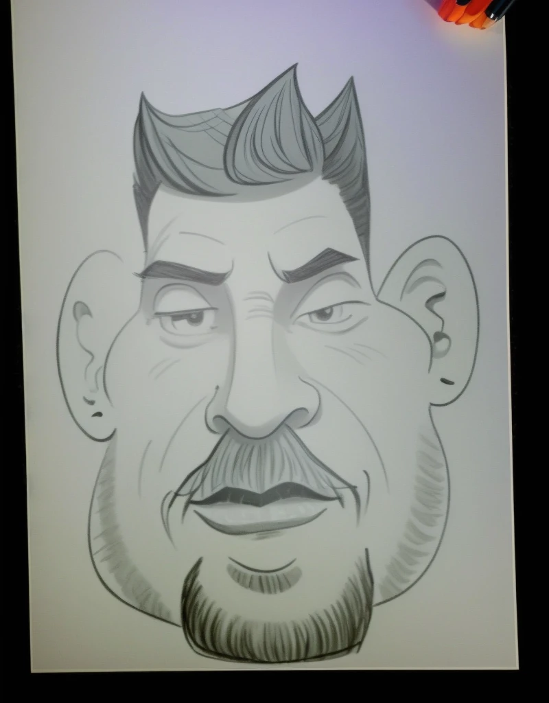 desenho de um homem com barba e bigode, caricatura, caricatura!!!, caricatura style, caricatura, caricaturista, alarcóna caricaturist, desenho de desenho animado, professional sketch, caricatura illustration, cartoon retrato, cara dos desenhos animados, cartoon sombreamento, retrato, realistic sketch, sombreamento!!!, arte dos desenhos animados, retrato!!!!!!, artist sketch, caricatura