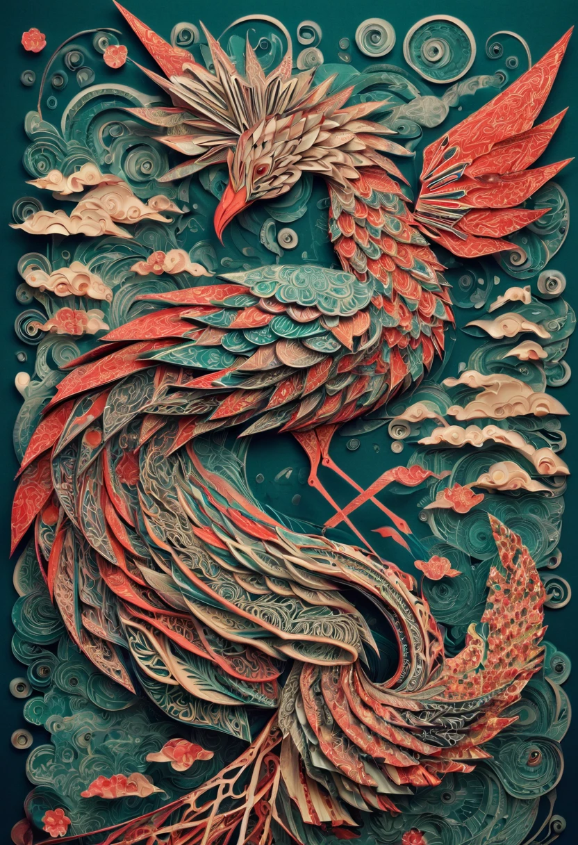 Chinese art deco, year 2040, zentagle, origami, cinematic.....by my self....lol....