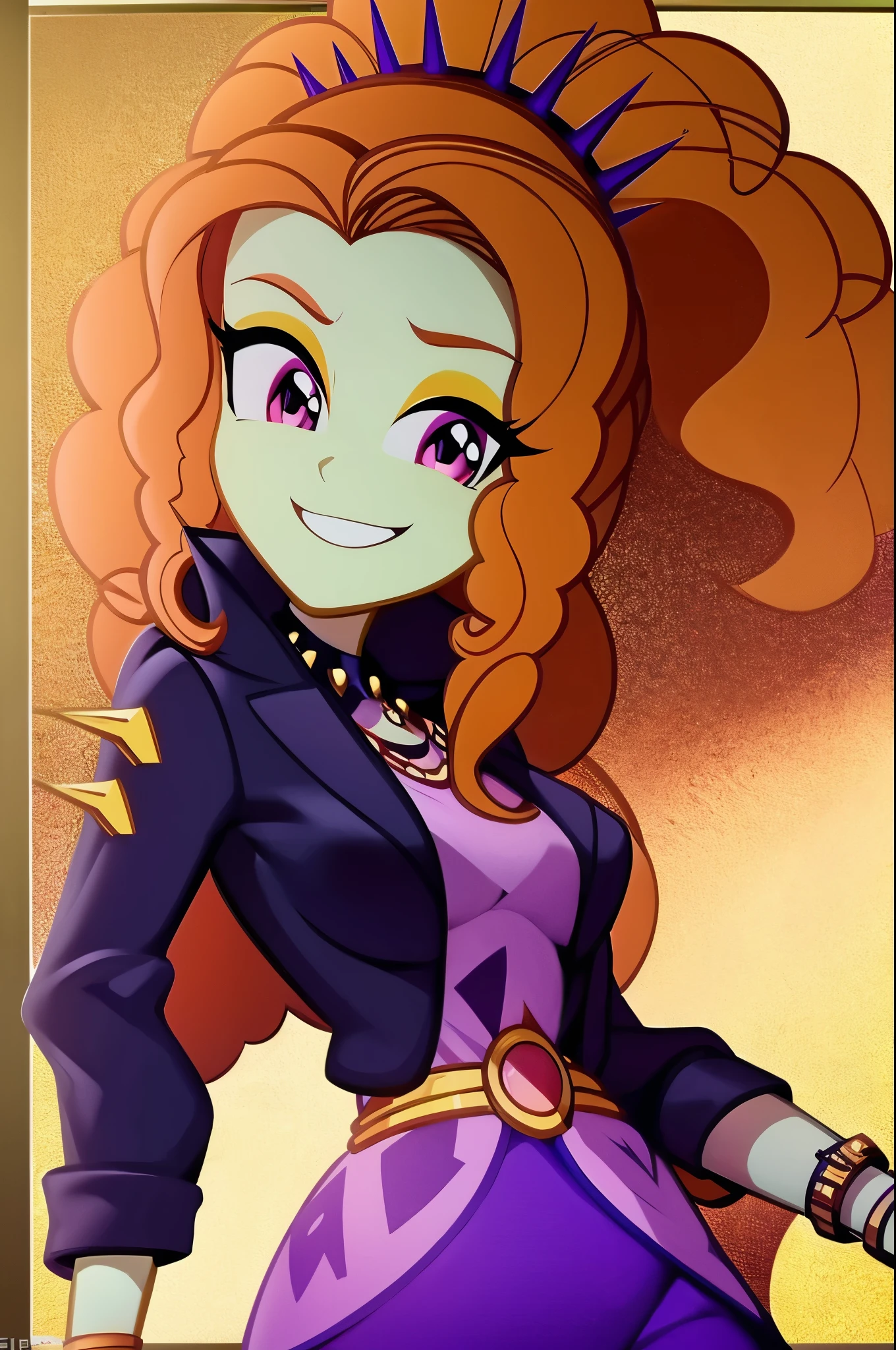 ADAGIO DAZZLE, thin body, smile, teeth, from above