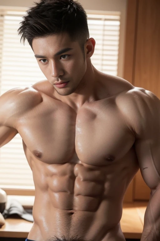 Masseter muscle film、well built、Asian people、male people、25 age old、gay twinks、No tops、of a shirtless、cool guy、musculous、The eye、short detailed haide in and out、Large size、Authentic texture、barechested、large bulge、Fitness trainer、Coaching female clients,big cock