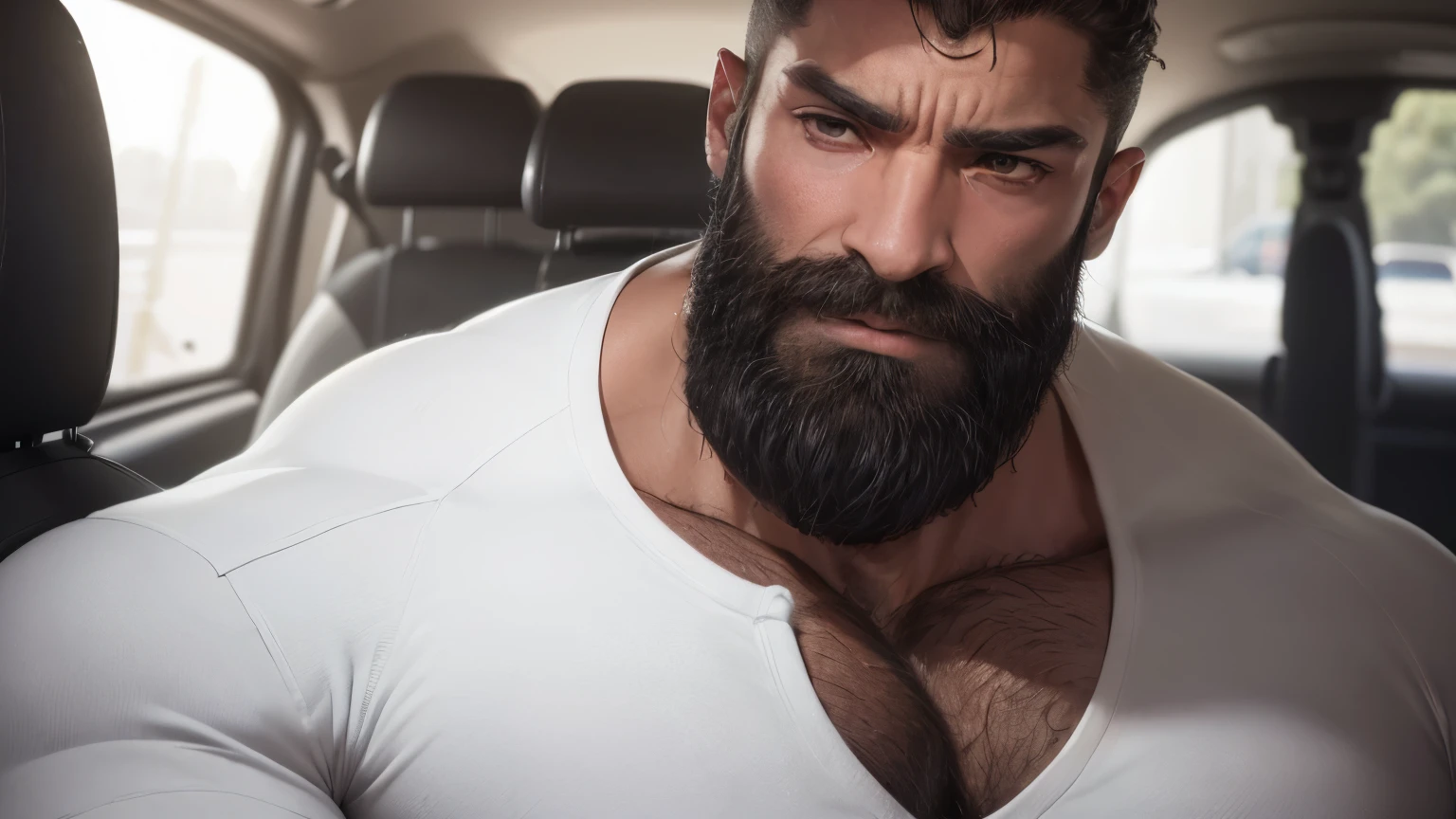 Henry cavill, open pants, thick perfect penis, dick spurting smeared milk, At night. Selfie portrait sitting inside a car.