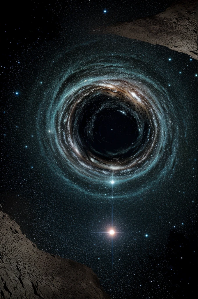 Crie uma imagem representando a teoria das cordas no universo