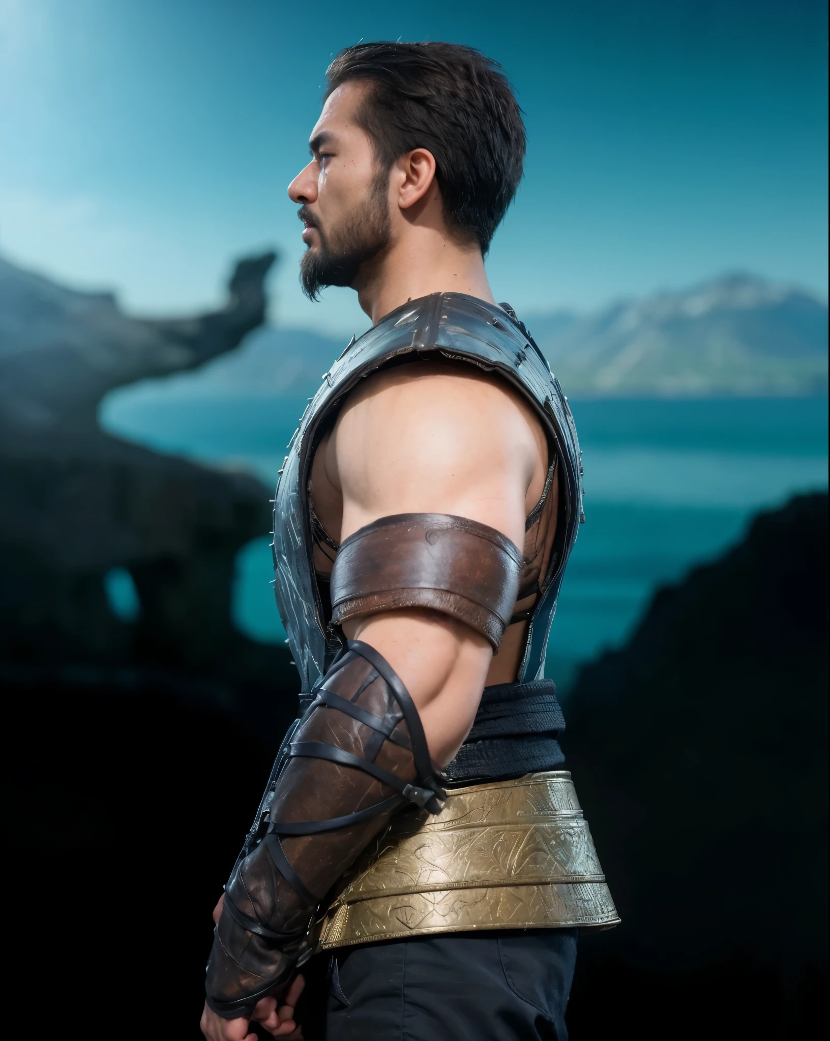 (masterpiece),(best quality:1.0),(ultra high resolution:1.0), sub zero, bad face,menacing look, scar, warrior,beard, open eyes, mortal kombat, closeup,1 guy,detailed, asian face, 8k wallpaper, full body