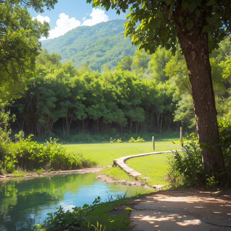 Bosque, selva, vines and small lake