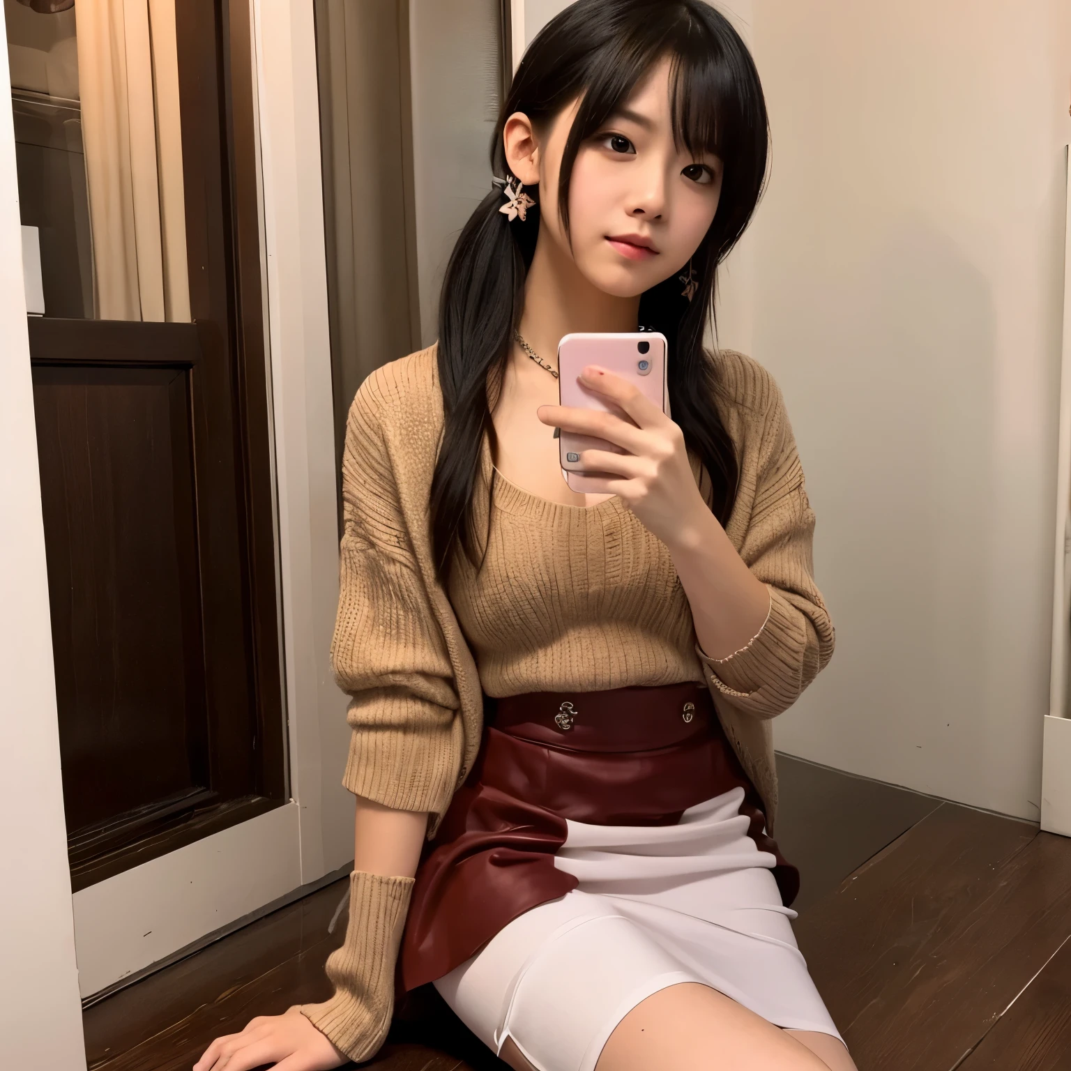 Beautiful Femboy, has a dick, sexy, skirt