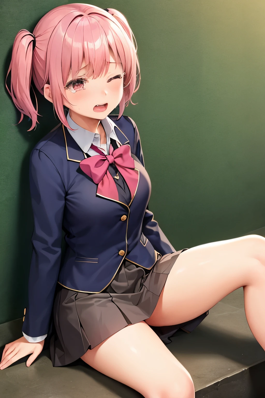 nsfw,cherry blossom cream, Primary school students、8-year-old with short hair, ribbon, Green Eyes, hair ribbon, Pink Hair, 
,,masterpiece,Noise Reduction,Perfect Anatomy,High resolution, Very detailed,Game CG,Beautiful attention to detail,Visual Arts,                                 
                                1girl,4boy,((penis)),sex,Penis insertion (crowd)、 Cowboy Shot、(全naked)、(naked）、Small breasts、(Pussy、pussy)、（arms behind back）、(Put your arms behind your head)、Sit on a chair、Spread your legs、((Bukkake,bukkake,Cum all over the body,cum on body,cum in Pussy,creampie))、(orgasm)、