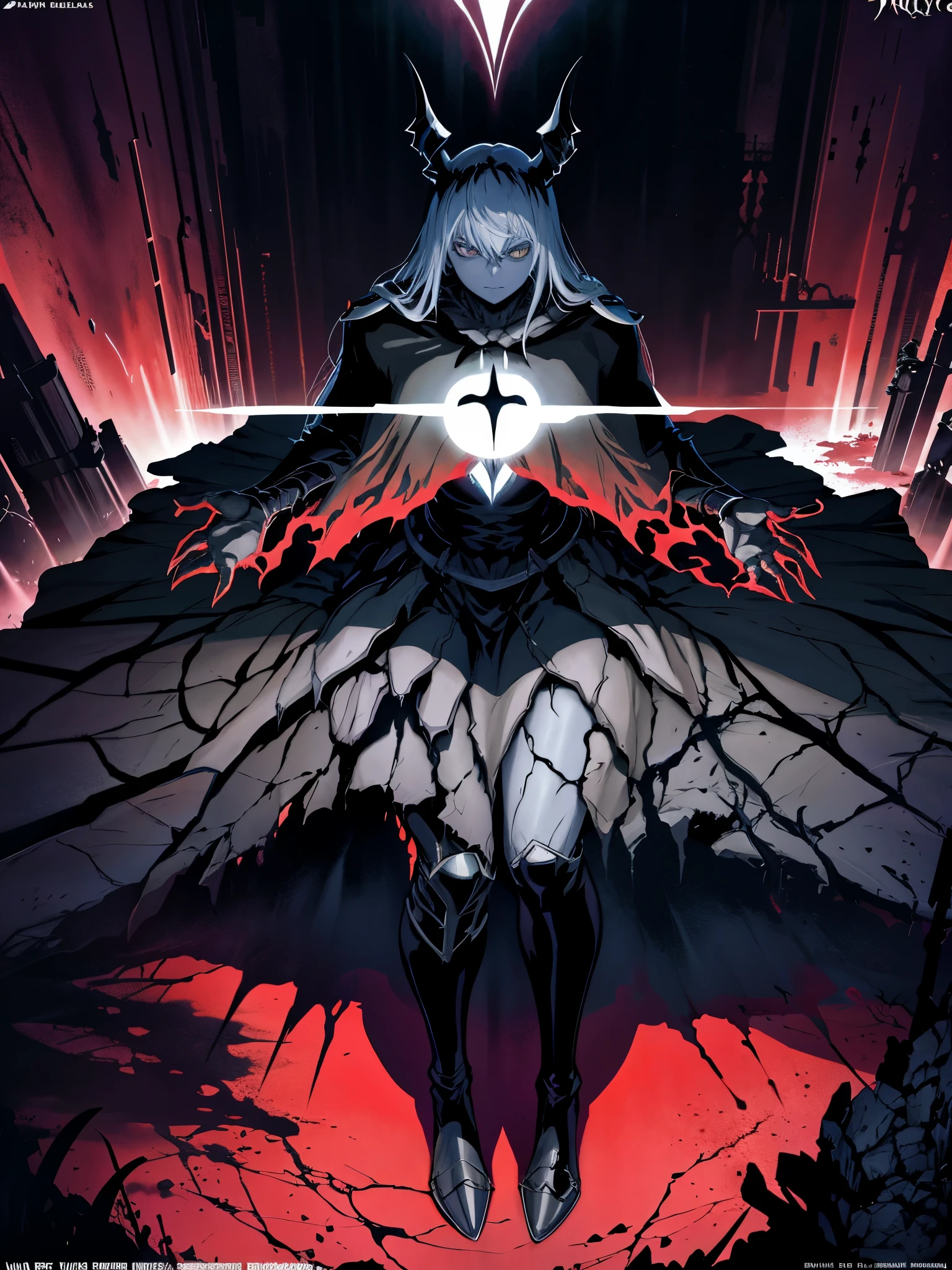 arafy the dark knight in a dark room with a door, big chungus as elden ring boss, key art, fromsoftware, official poster artwork, high detailed official artwork, official artwork, epic full color illustration, epic light novel cover art, eery, epic light novel art cover, front cover of a new video game, from software game, official art