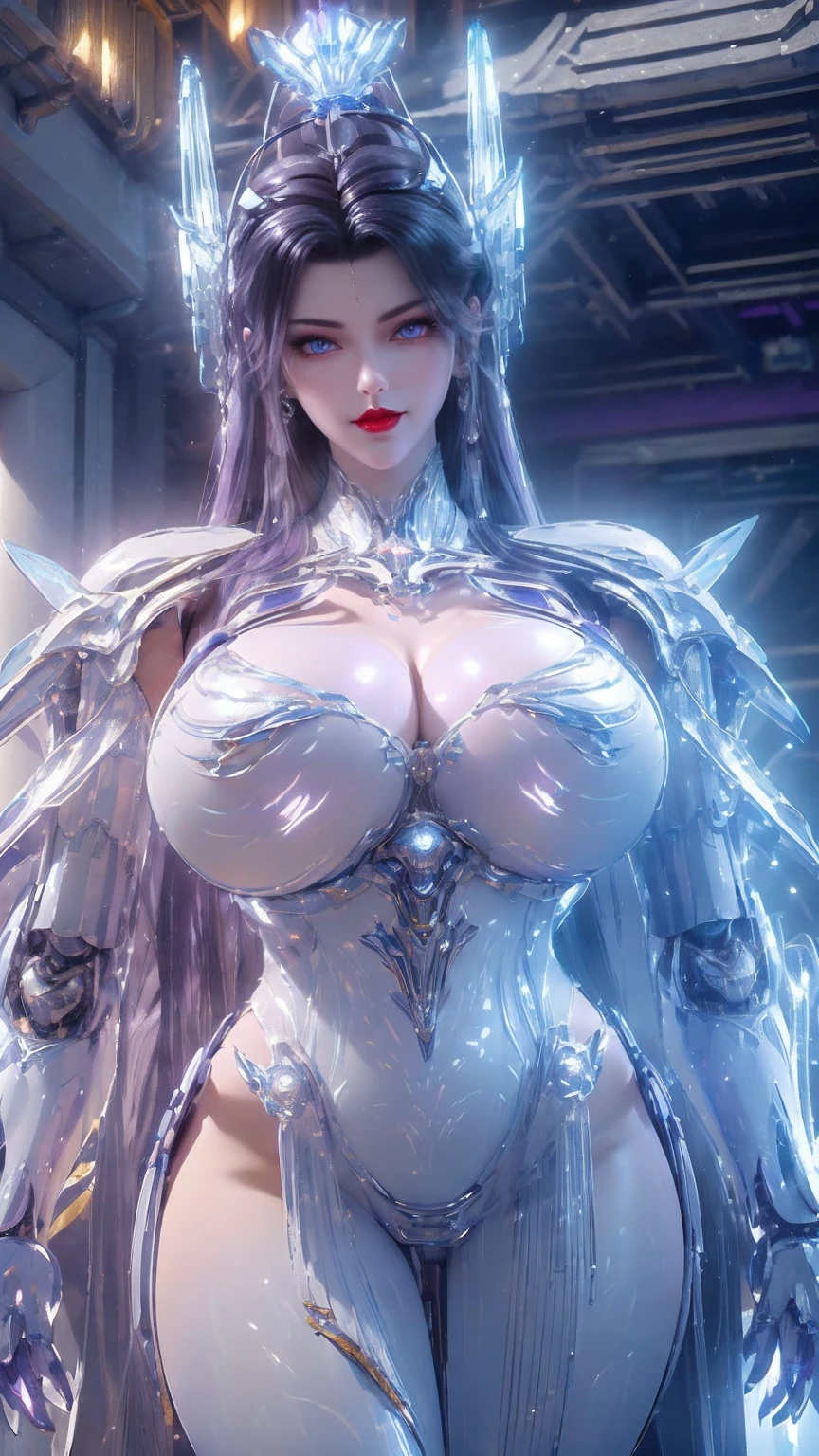 UPPER BODY,CLOSE UP HALF BODY,SOLO,LED BODY,(BEAUTY WHITE HAIR,MECHA GOLD PHOENIX HELM), (HUGE FAKE BREASTS,CLEAVAGE TOP,MUSCLE ABS:1.5), ((WEARING (BLUE,PURPLE,WHITE) SHINY FUTURISTIC MECHA SKIMPY MINI BIKINI:1.5)),((CURVY BABES BODY SHAPE NSFW:1.6)), (SWEATY GLOSSY BODY:1.4), (LOOKING AT VIEWER:1.6),(BACKGROUND OF FUTURISTIC SPACE STATION:1), (PHOTOREALSITIC:1.4), (ULTRA-DETAIL), (TOP-QUALITY), (BEST SHADOWS), (​MASTERPIECE), BRIGHT LIGHT IN ROOM, HYPER TEXTURE, (4X MSAA), ((UNREAL ENGINE 5 RENDER)), PHYSICALLY-BASED RENDERING, ULTRA HIGHT DEFINITION, 16K, 1080P.