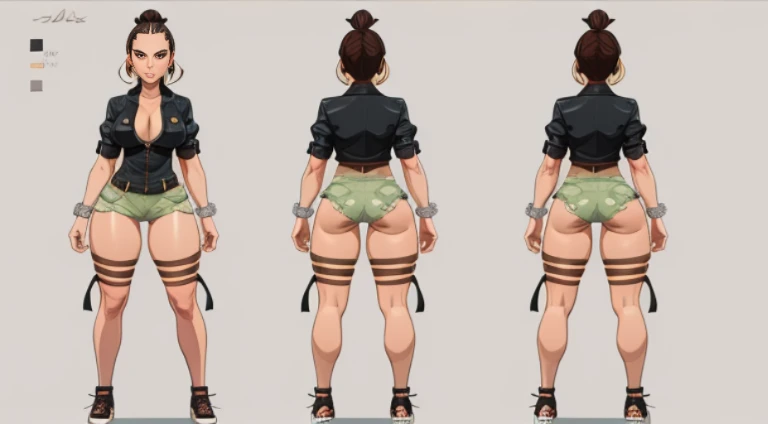 Gianna Michaels, Female original character reference sheet adoptable, Full body,
