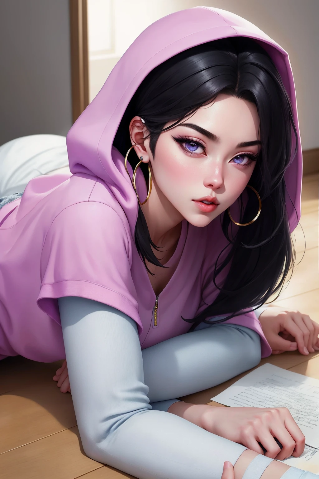 girl,hijab,home,happy,wife,hijab outfit,wife eyes close,in the living room,sleeping wife, lying on the couch, supine position, sweet smile,