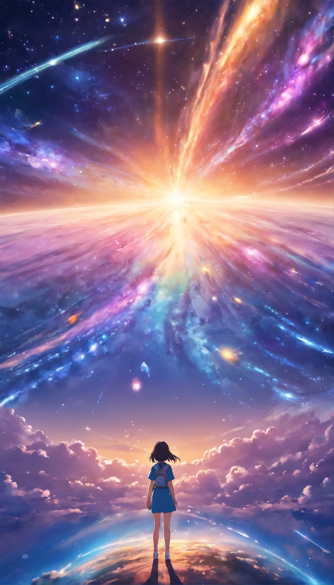 Universe, galaxy, deep space, starlight, grand, deep, future technology, realism