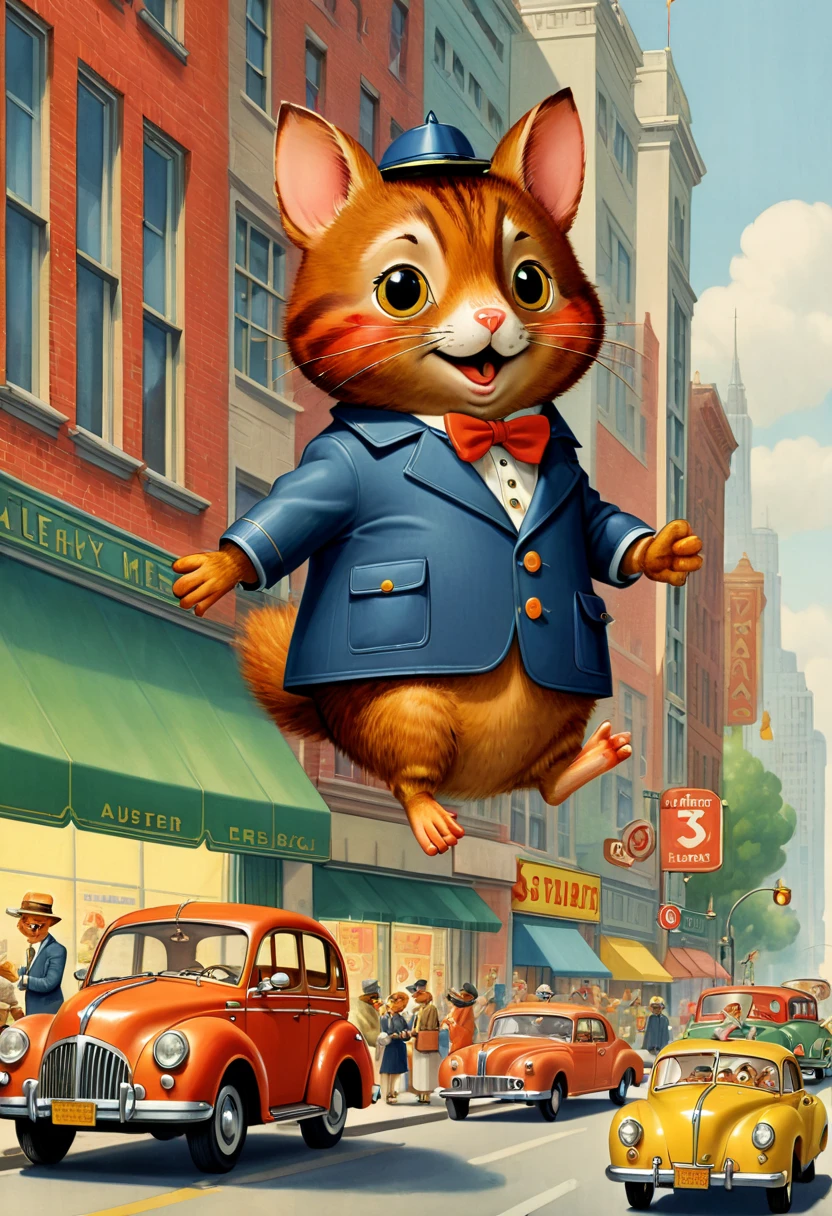 Art Deco era, by Richard Scarry, best quality, masterpiece, 8k