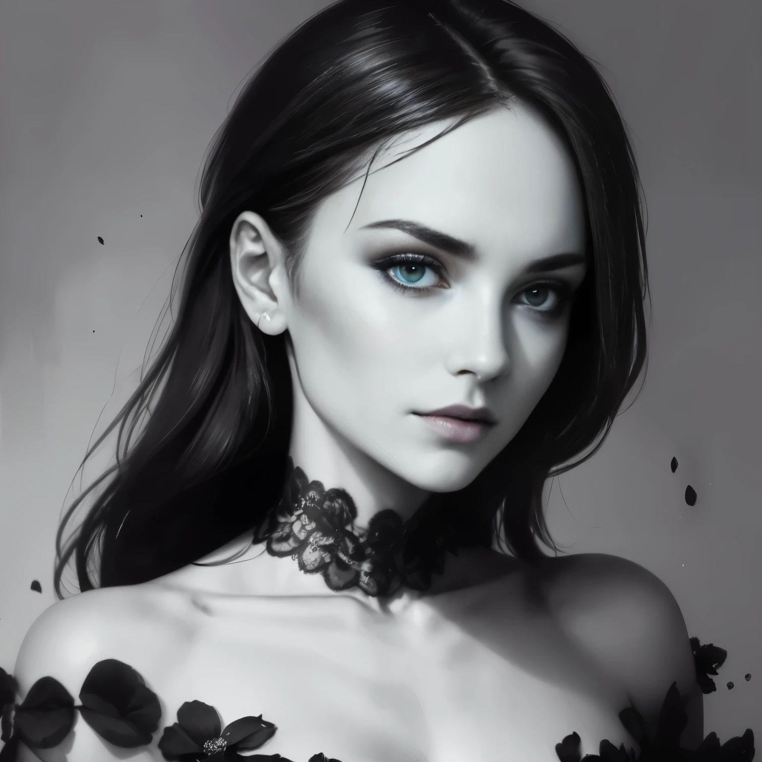 Cara Delevingne, french maid sexy clothes, character portrait, 5 9 9 0 s, long hair, intricate, elegant, highly detailed, digital painting, artstation, concept art, smooth, sharp focus, illustration, art by wlop, charlie bowater and alexandra fomina