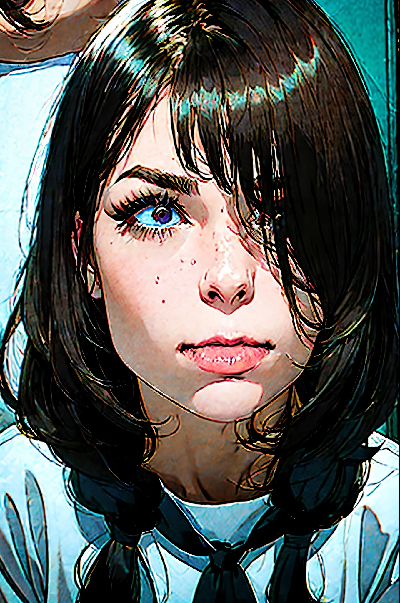 ((Vulgarity)),portrait, 1girl, (someone addicted to sex, Prisoner),gonzo pornography