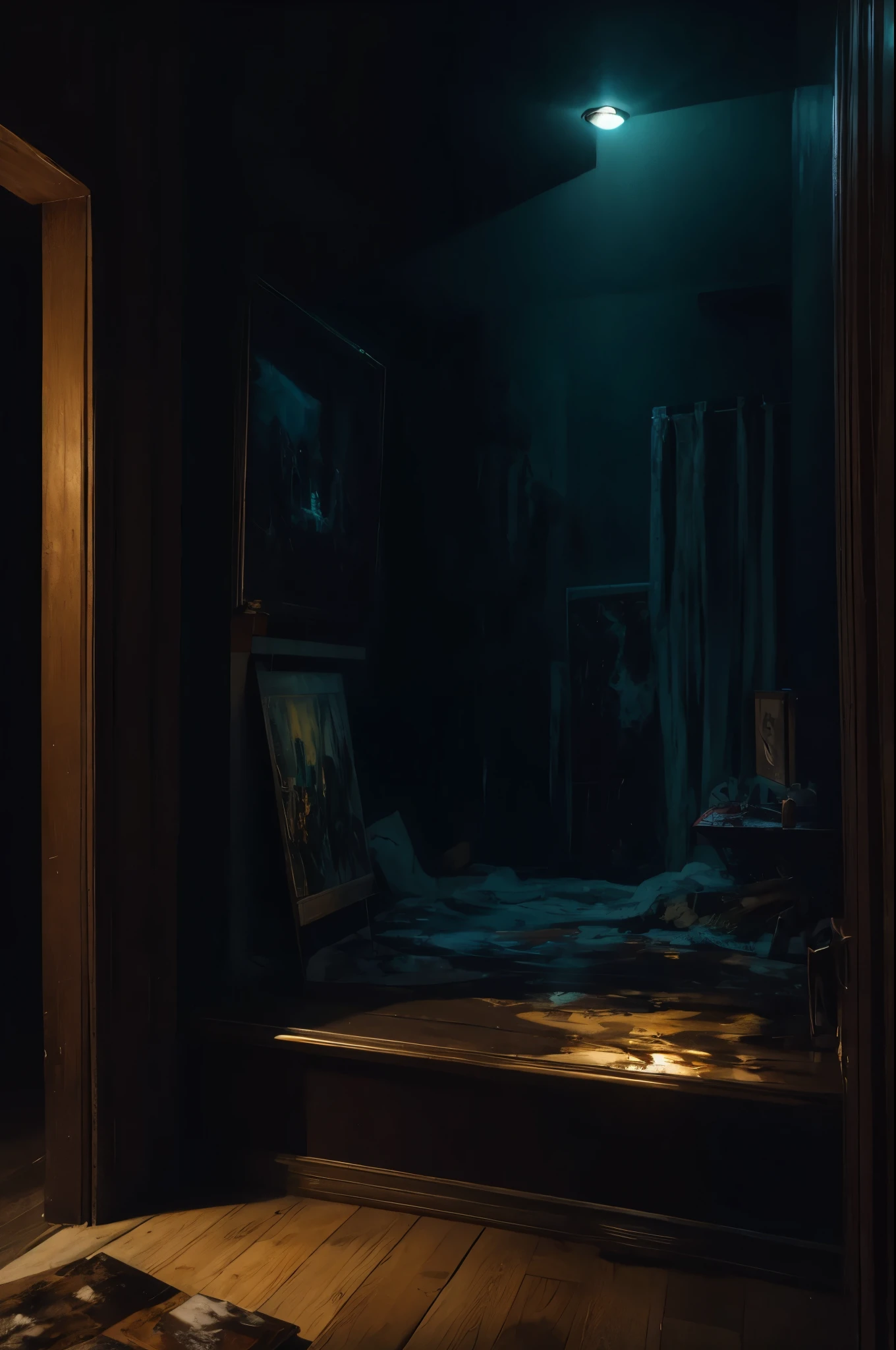 Horror painting of a painting