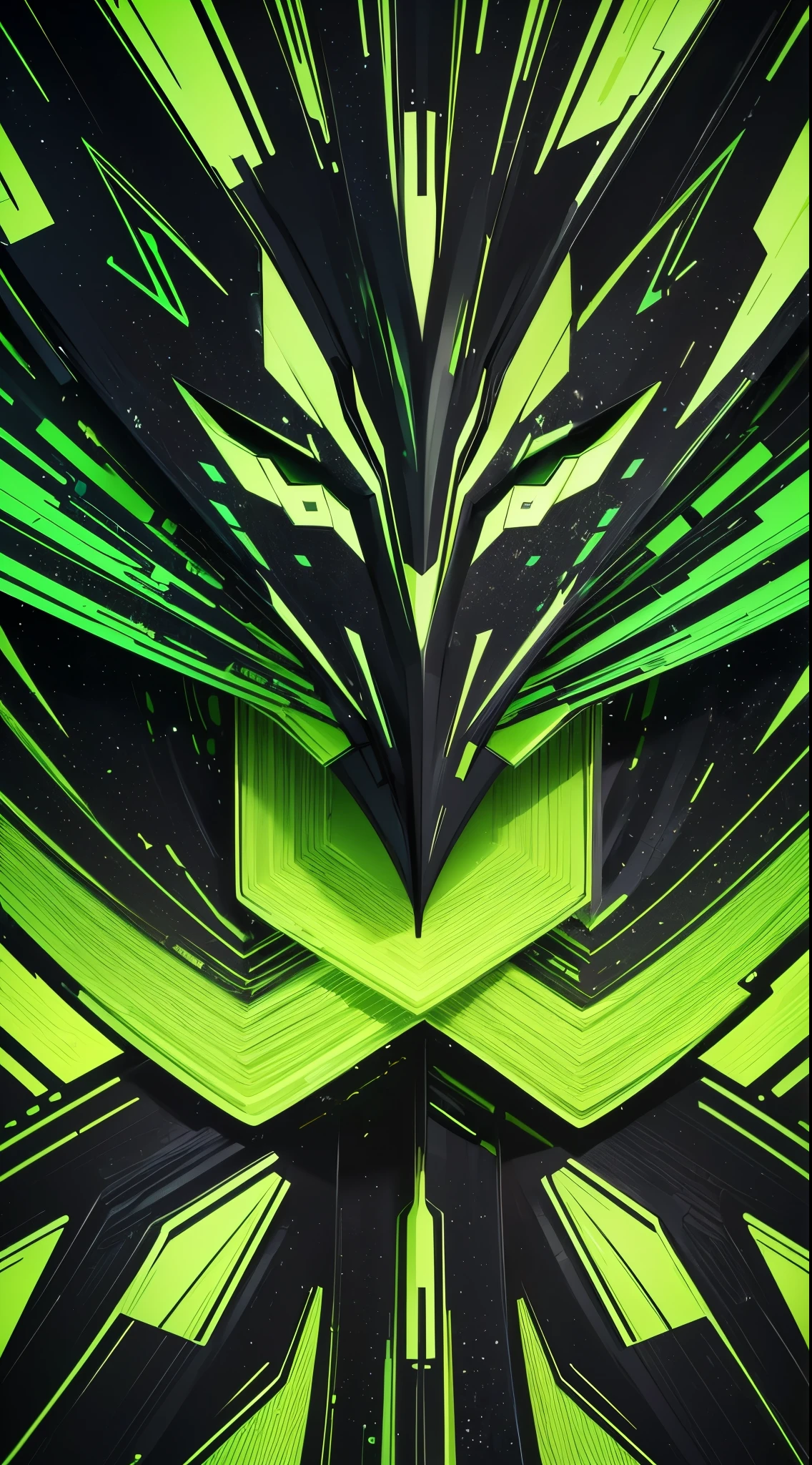(best quality,8k,highres:1.2),ultra-detailed,stabilo green and black colors,abstract image,extraordinary wallpaper,detailed elements,vivid colors,combining colors,sharp focus,professional
