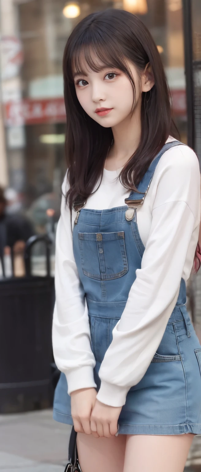 Idol、Full body Esbian、punk jacket、overalls mini dress、