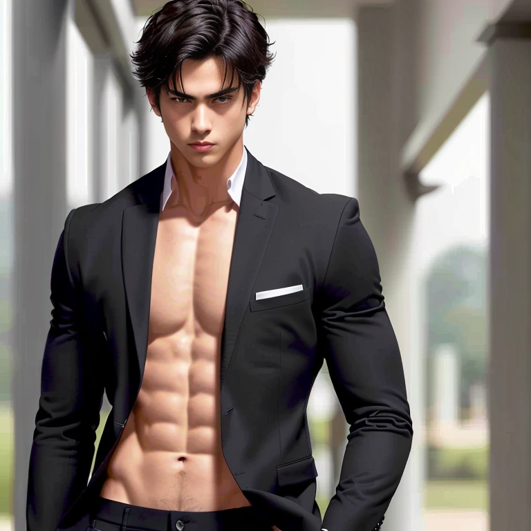 obra de arte, 4k, Ikemen, Badass Ikemen, Symmetrical, centrado, de frente para o espectador, roupa de academia