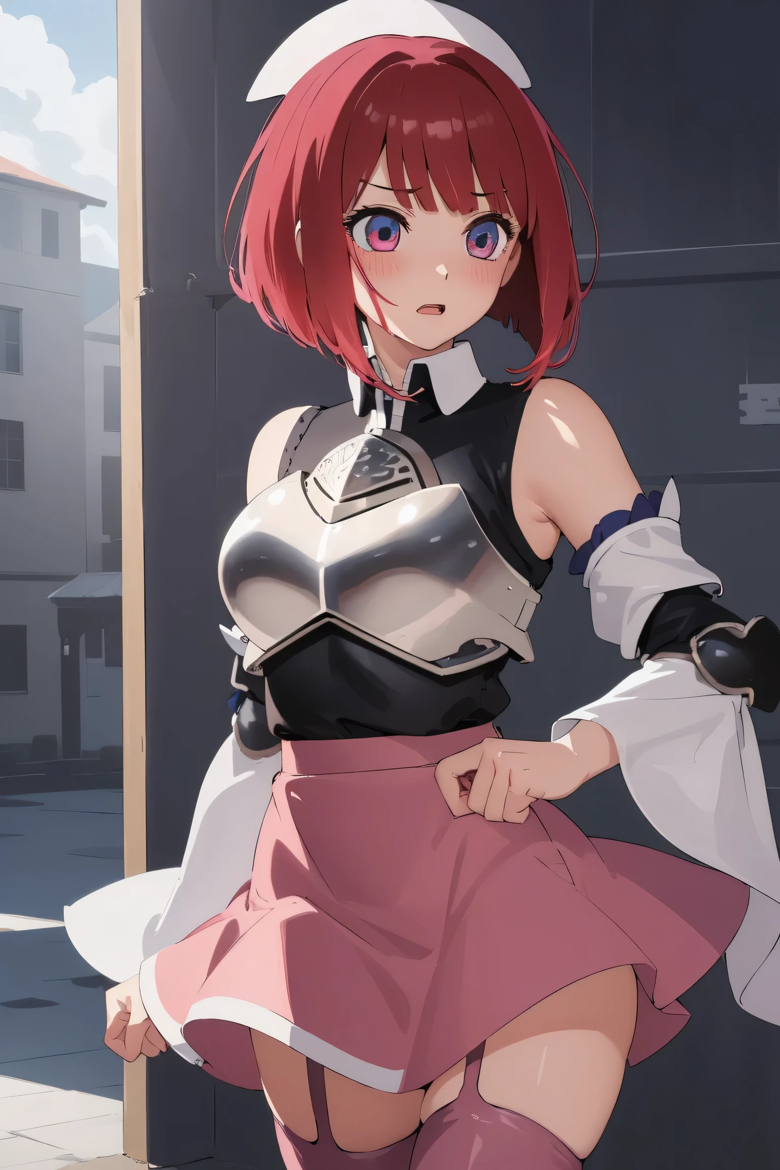 aakana, aakana, short hair,red eyes,
BREAK (skirt, thighhighs, bare shoulders, detached sleeves, armor, white thighhighs, breastplate:1.6):1.2),
BREAK （trpical garden：1.2）
BREAK mature female, sexy woman, shocked, blush, cum on face, cum drooling from mouth, cum: 1.5, perfect proportions,
BREAK (masterpiece:1.2), best quality, high resolution,NSW ,unity 8k wallpaper, (illustration:0.8), (beautiful detailed eyes:1.6), extremely detailed face, perfect lighting, extremely detailed CG, (perfect hands, perfect anatomy),