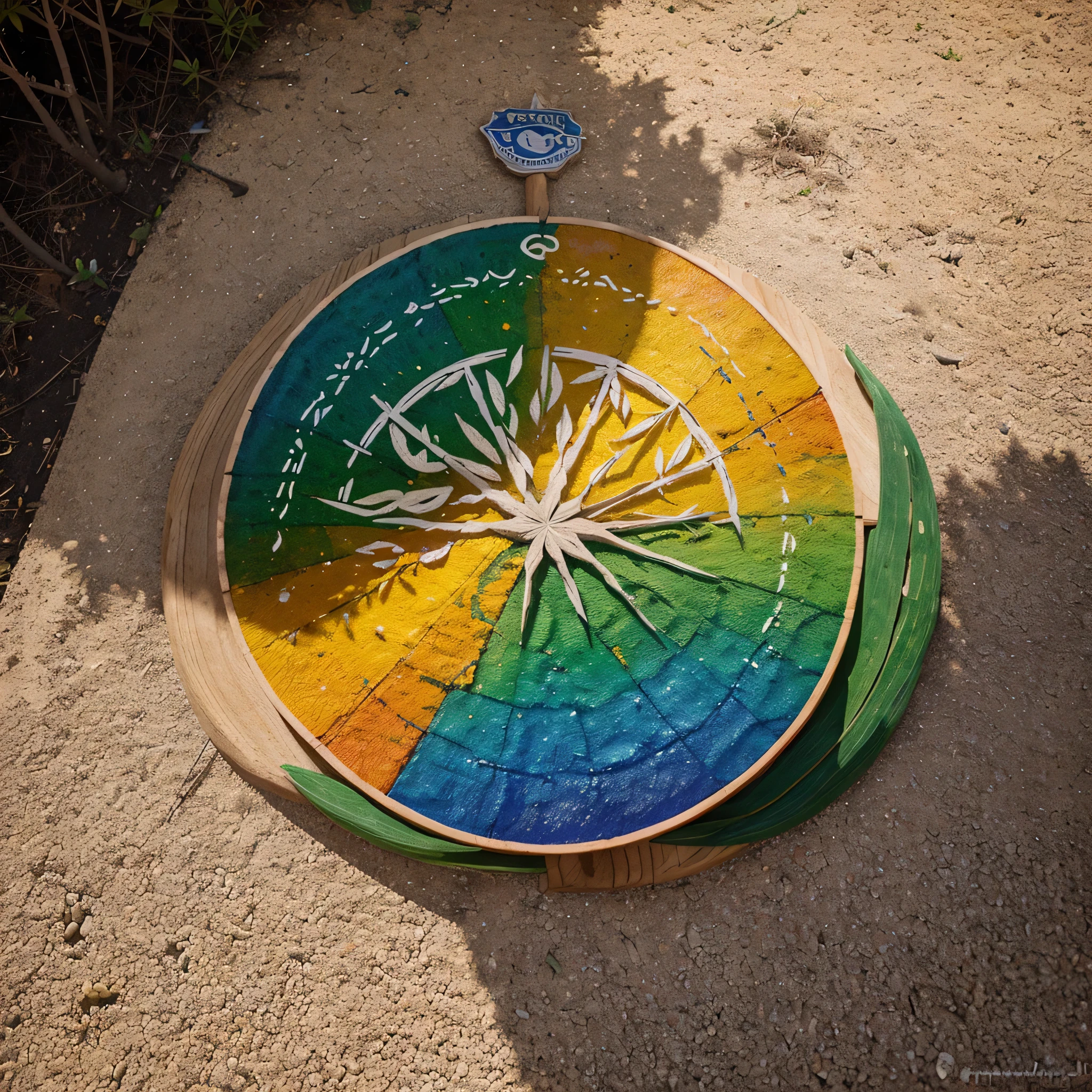 Imagine um logotipo circular que representa um horizonte natural diversificado, estilizado, com montanhas suaves, arborizadas e talvez um pequeno riacho. Utilize uma paleta de cores vibrantes e naturais para transmitir a vitalidade das paisagens. Inclui sutis pinceladas para destacar a ideia de pintura. O texto "Pinturas Vivas da Natureza" pode ser incorporado de forma elegante, perhaps in a calligraphic font to add an artistic touch.
