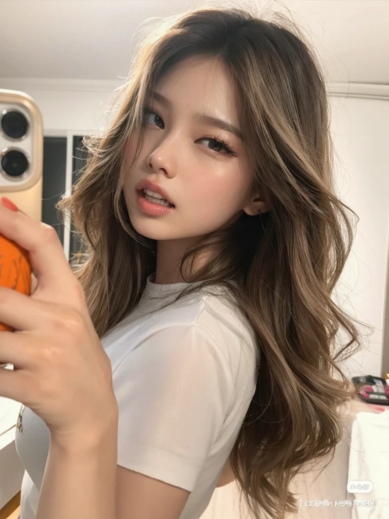 (Melhor Qualidade, 8k, 32k, Obra-Prima, UHD: 1.5), Foto da Mulher africana Atraente, 1 , (Peitos gigantescos: 1.2), (cabelo ondulado curto), Abs, Corpo Perfeito, Rosto Ultra Detalhado, Detailed Lips, Olhos Finos, 二重まぶた, Pijamas, na cama, (Sedutor), ((Excitado: 1.5))