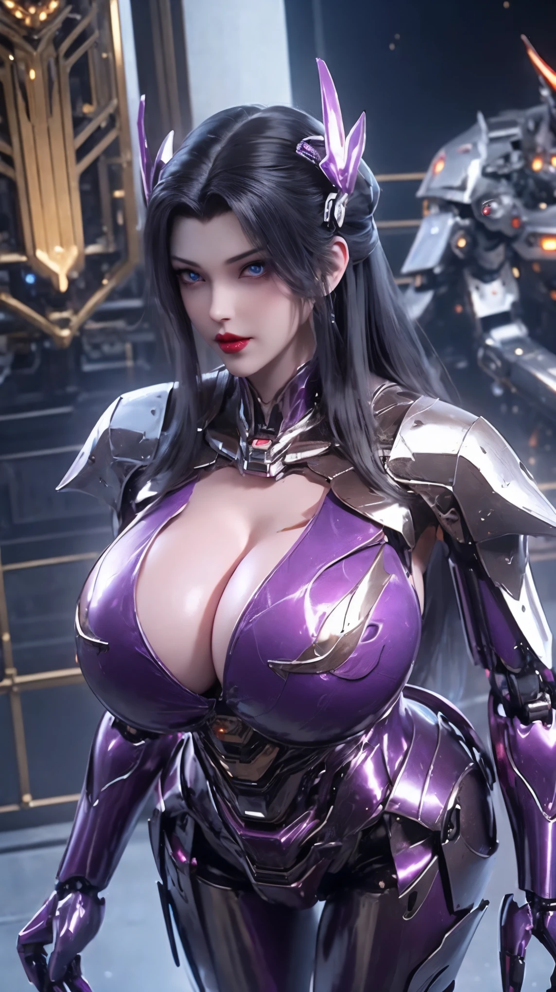 ((NSFW CONTENT:1.8)), ((CLOSE UP UPPER BODY:1.3)),1GIRL,SOLO, ((BEAUTY BLACK HAIR, PHOENIX HELM:1.1)), (((HUGE FAKE BREASTS,MUSCLE ABS,BIG BUTTOCKS:1.5))), ((CLEAVAGE:1.8)), ((PURPLE SHINY FUTURISTIC MECHA SEXY BIKINI:1.7)), (((SLENDER BODY SHAPE,SHINY SKIN:1.5))), (LOOKING AT VIEWER:1.6), (FEMALE FOCUS:0.8), (HALLROOM OF FUTURISTIC SPACE STATION:1), (BRIGHT LIGHT WHITE_ROOM:1.3), HYPER TEXTURE, (4X MSAA), ((UNREAL ENGINE 5 RENDER)), PHYSICALLY-BASED RENDERING, ULTRA HIGHT DEFINITION, 16K, 1080P.