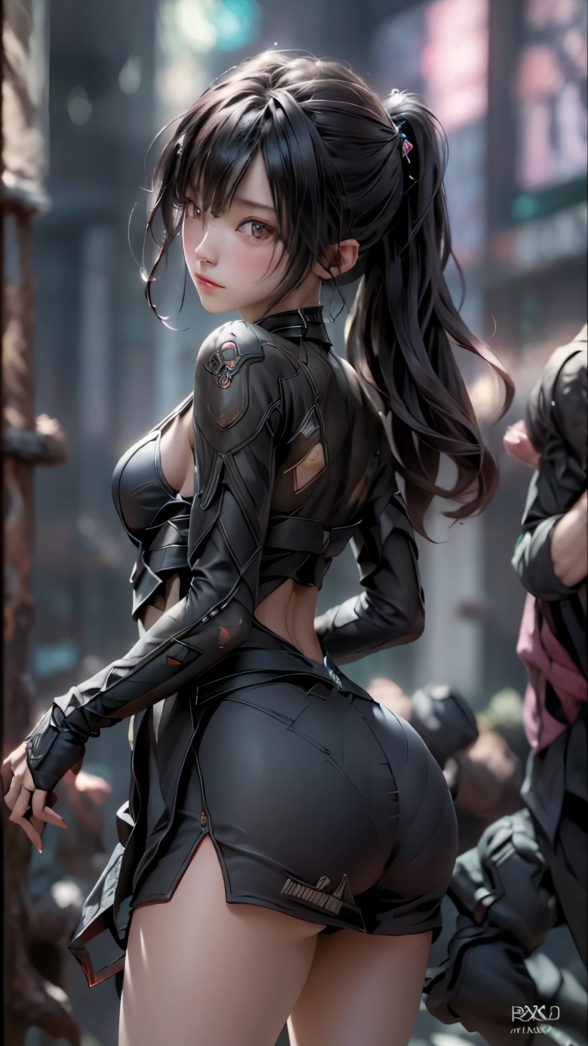 ((highest quality)), ((masterpiece)), (detailed:1.4), 。.。.。.3D, beautiful cyberpunk woman image,nffsw(high dynamic range),ray tracing,NVIDIA RTX,super resolution,unreal 5,Scattered beneath the surface,PBR texturing,post processing,anisotropic filtering,Depth of bounds written,maximum clarity and sharpness,multilayer texture,Albedo and specular maps,surface shading,Accurate simulation of light-matter interactions,perfect proportions,octane rendering,two-tone lighting,wide aperture,Low ISO、White balance、Rule of thirds、8K students、((Holding a sword in your hand))(((Look back and look back)))