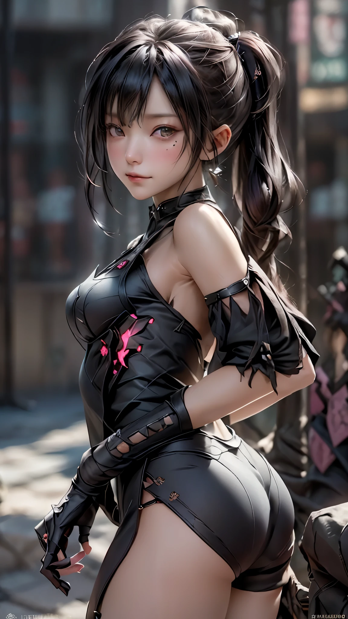 ((highest quality)), ((masterpiece)), (detailed:1.4), 。.。.。.3D, beautiful cyberpunk woman image,nffsw(high dynamic range),ray tracing,NVIDIA RTX,super resolution,unreal 5,Scattered beneath the surface,PBR texturing,post processing,anisotropic filtering,Depth of bounds written,maximum clarity and sharpness,multilayer texture,Albedo and specular maps,surface shading,Accurate simulation of light-matter interactions,perfect proportions,octane rendering,two-tone lighting,wide aperture,Low ISO、White balance、Rule of thirds、8K students、((Holding a sword in your hand))(((Look back and look back)))