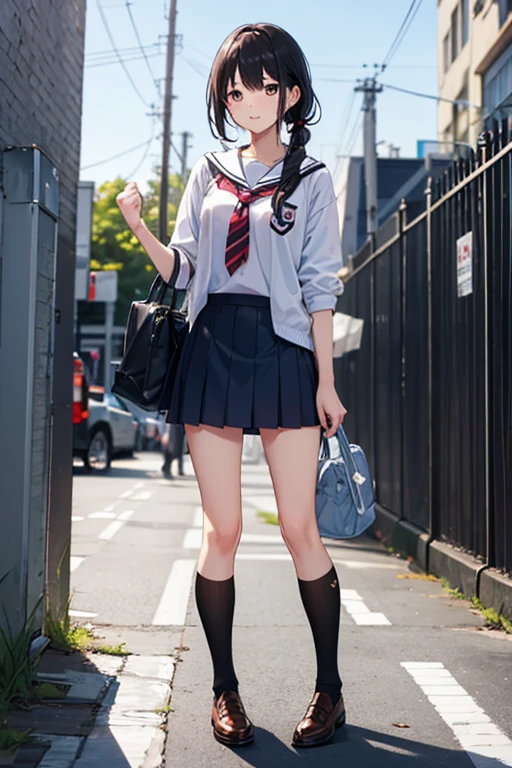 high school girl、too short skirt