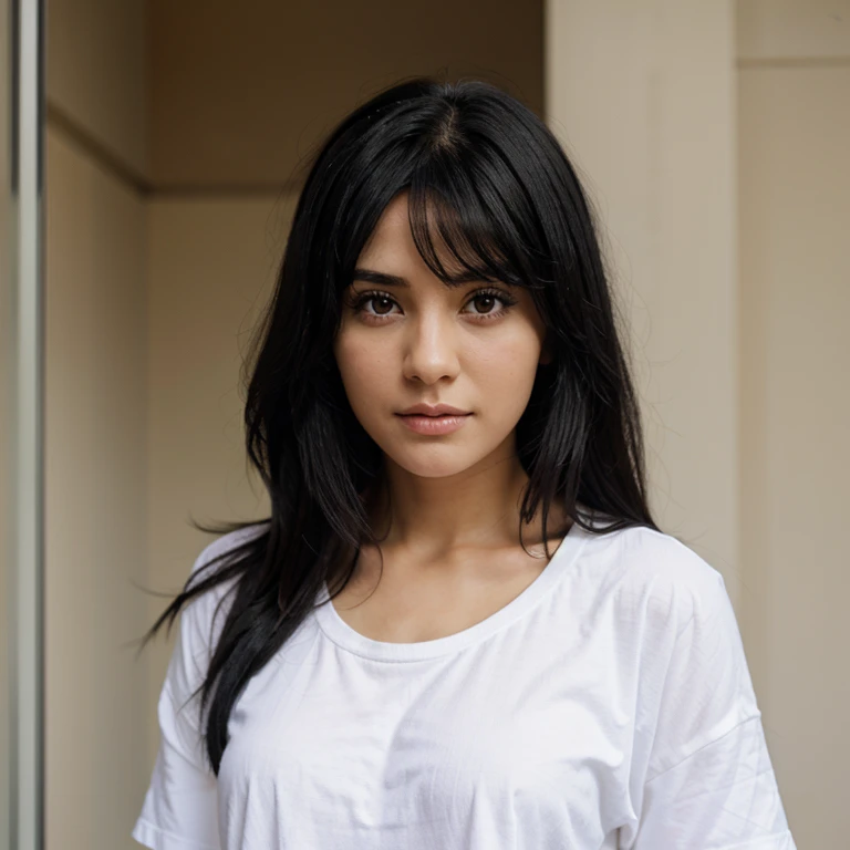Black hair normal girl