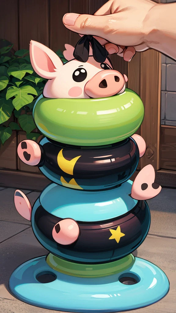 A cool one,piggy,Cartoon stickers