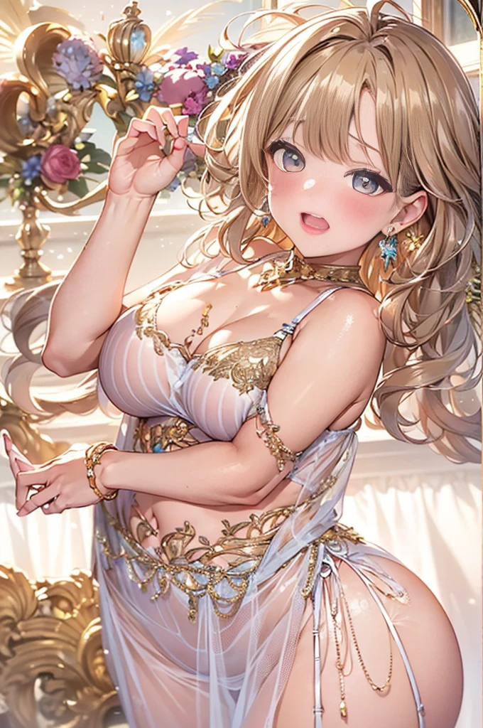 40-year-old mature woman、sensual curves、huge breasts、thighs、bubble、お尻のmasterpiece, 最high quality, Super detailed, full body shot, mature woman, 美しい mature woman, nightgown and underwear, enchanting smile, thick lips, Chubby lips, blush, looking at the viewer, provocative expression, beautiful hairstyle, cleavage, Plump、curvy hips、attractive face、naughty face、sexy lingerie 、an inviting gaze、Expression of emotions、Lewd underwear、erotic see-through lingerie set、Standing position、gorgeous accessories 、big breastsの女性, bare shoulders, golden hair, colored feather, metal ornaments, colored flowers, particle, light, (masterpiece, 最high quality, 最high quality, official art, beautiful and aesthetic:1.2), (1 girl:1.3), very detailed,(fractal art:1.1),(colorful:1.1)(flowers:1.3),most detailed,(zentangle:1.2), (dynamic pose), (abstract background:1.3), (shiny skin), (lots of colors :1.4), ,(earrings:1.4), (feather:1.4),masterpiece, 最high quality, Super detailed, 30~40 years, full body shot, mature woman, 美しい mature woman, nightgown and underwear, enchanting smile, thick lips, Chubby lips, blush, looking at the viewer, provocative expression, short hairstyle, cleavage, Plump、curvy hips、attractive face、naughty face、sexy lingerie 、an inviting gaze、Expression of emotions、Lewd underwear、erotic see-through lingerie set、Standing position、gorgeous accessories、various hairstyles,gold headband,plump breasts,convex buttocks,greek clothing,Tulle covers the breasts,perfectly proportioned, detailed clothing details,marble,god statue,cinematic lighting, film grain, Fuji color, contrast of light and dark, 8K, masterpiece, Super detailed, high detail, high quality, High resolution, 、(((erotic see-through lingerie set)))、gorgeous accessories、raise your butt, from below, (((NSFW:1.2)))、exposed chest、gasping face、Openwork decoration,(((see through dress)))、(((anatomically correct body))) , 最high quality, Super detailed, (((Lewd underwear)))、raise your butt, from below, (NSFW: 1.4)、exposed chest、(((gasping face)))、Openwork decoration,(((see through dress)))、(((R-18)))、Hakari、Whirlpool、thighs, big breasts, Are standing, cowboy shot, blush, 1 girl, (masterpiece:1.3), (High resolution), (8K), (very detailed), perfect face, Nice eyes and face, (((最high quality))), (Super detailed), detailed face and eyes, (alone), High resolution、beautiful eyes,(((sexy pose)))、(((big breasts)))、(((超High resolution)))、(((detailed description)))