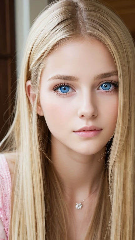 A woman with super long blonde hair and big bright light blue eyes is taking a photo, gorgeous young model, Portrait Sophie Mudd, beautiful blonde、female model, cute young woman, very beautiful young woman with very big eyes, beautiful model portrait, beautiful young girl, Beautiful young woman, beautiful woman pictures, perfect face, -yeld beiful girl model, Beautiful young face, Beautiful blonde girl