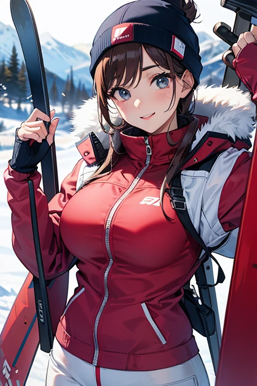 ski wear、beautiful mature woman、meaty、Glamour、