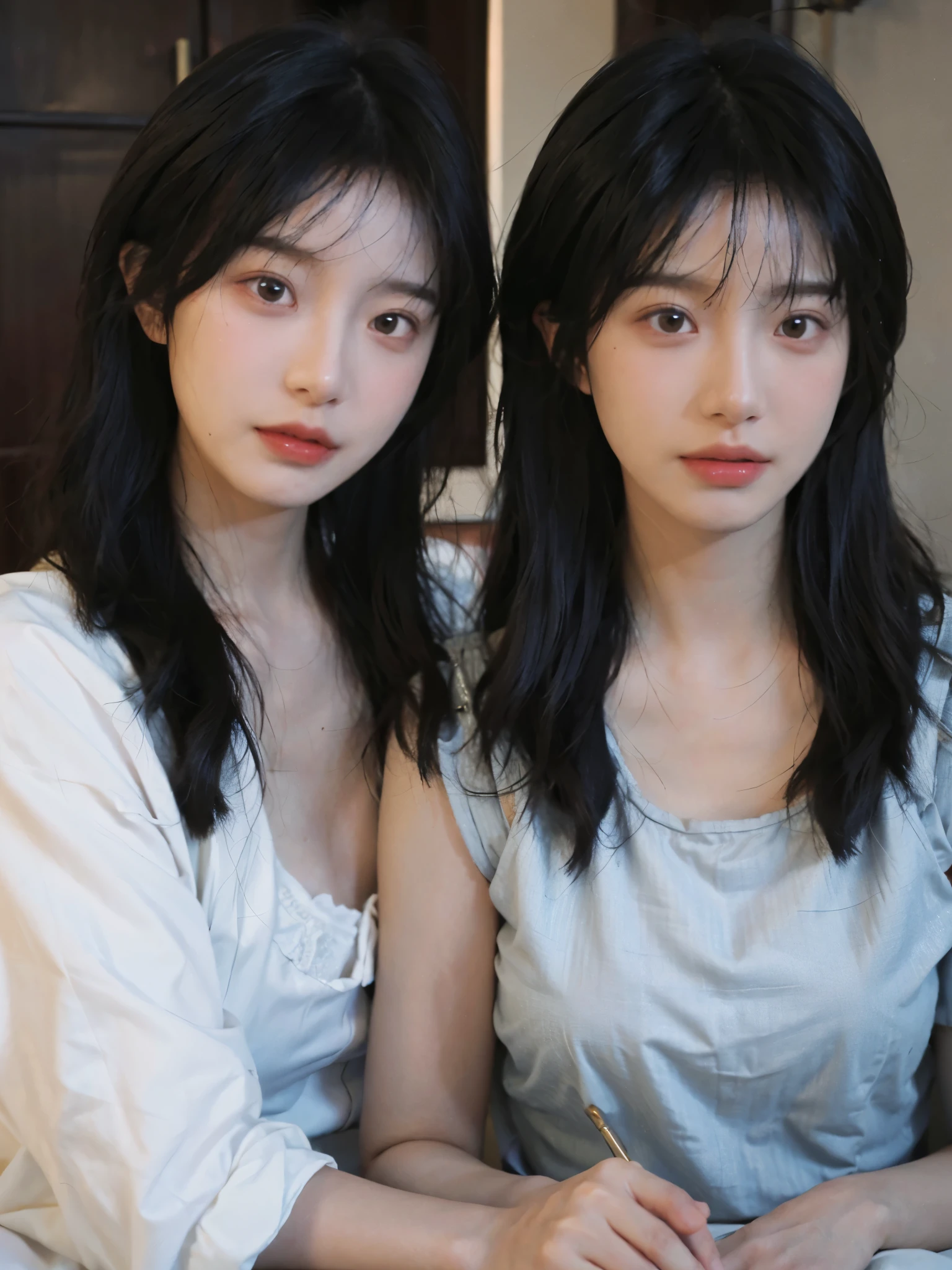 (masterpiece:1.4), (8k, lifelike, original photo, best quality: 1.4), Japanese, (1 girl), pretty face, (realistic face:1.4), (High detail hair:1.3), beautiful hairstyle, realistic eyes, Beautiful and delicate eyes, (lifelike皮肤:1.3), beautiful skin, attractive, ultra high resolution, Surreal, Very detailed, golden ratio, (Detailed face:1.4), (realistic medium breasts:1.4), (None:1.4), Lively_nipple,
