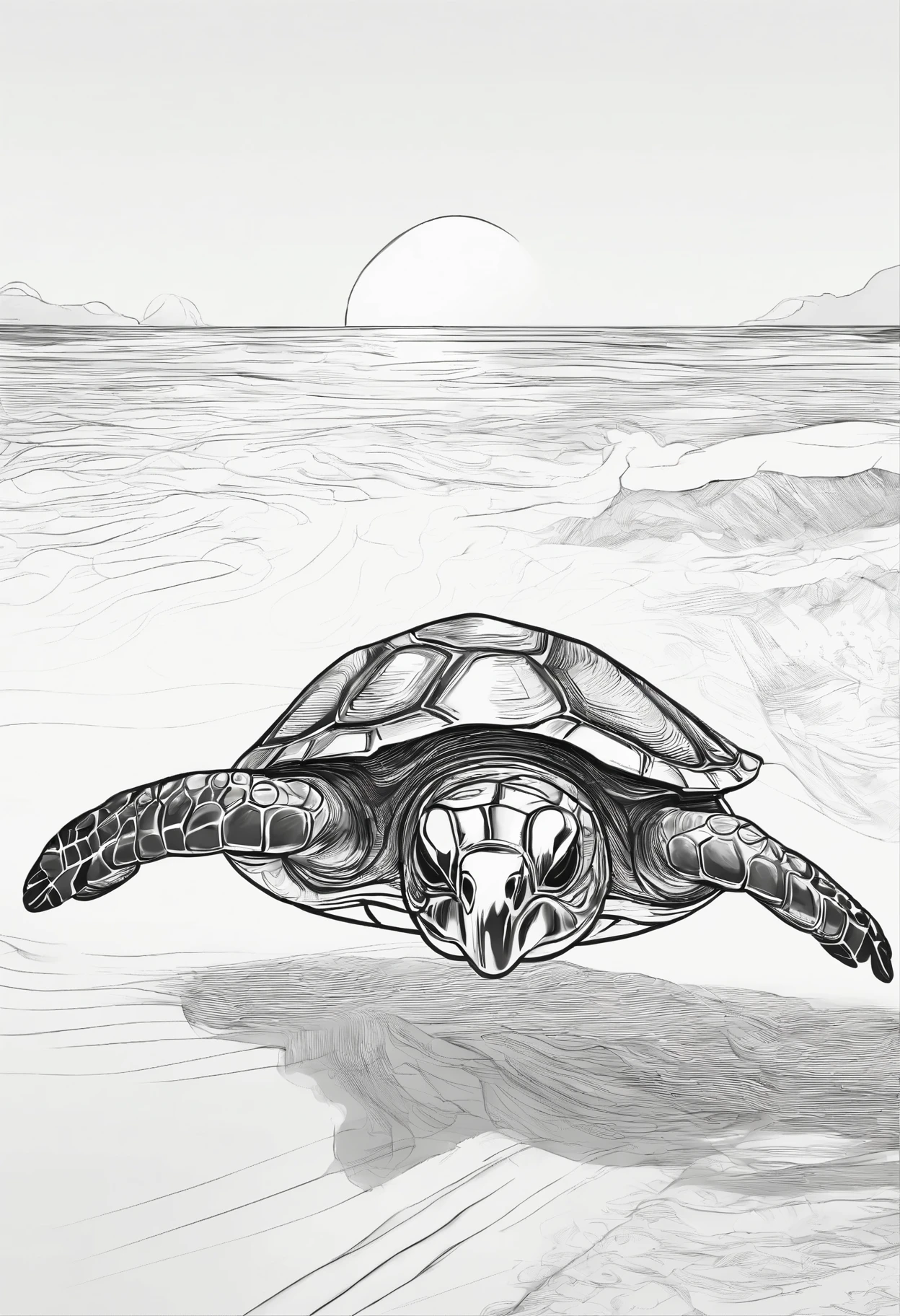 turtles in the beach