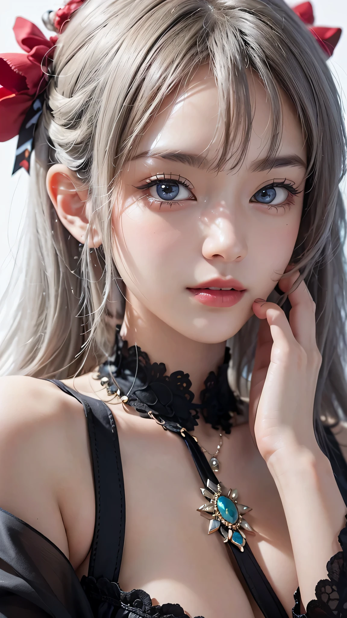 Full face，Trip (Only slim shoulder straps, Ultra-low-cut top)( Very close view ) Patek Philippe watches，[Face view] , ((High slit panties))，clothes see-through (((Outdoor paradise))), ((Petals flying in the air ))，Light smile，，camel-toe,(Crystal colorful lights),，Soft clouds，(Cover with a scarf), ((Super short cute pattern cotton coat|no underwares|Slightly perspective ) ((greek architecture，Bohemian architecture，Hindu temples，Thai snacks，Thai style)) starrysky，Beautiful，[Lace umbrella]  , Cover only your chest with your hands，hips bare，earring，Pink sexy yarn,（(Striped underwear、Black openwork underwear、Transparent embroidered tulle underwear set,Gold bracelets，Pink lace gloves)）Lace pantyhose、Lace gloves、Wedding headscarf、pearls necklace,（toppless）(Very small panties),Moles under eyes, ((Gray-blue hair))，Crystal glowing necklace
（（Masterpiece））,（realisticlying：1.2）,best qualtiy,high high quality,absurderes,rich colourful,stunning art,best qualtiy, ultra - detailed,beautifuldetails， reflective hair,Good lighting, Ray traching， depth of fields,ultra - detailed,illustratio,astounding,finedetail,The is very detailed， （（ultra - detailed））， （Beautiful Meticulous Girl）， Beautiful detail glow， Complicated details， A high resolution， Extremely refined and beautiful,beatiful detailed eyes， hdr， Round eyes, detailedfacialfeatures,（Round pupils：1.4） （illustratio）,（美丽细致的眼睛）（Very very detailed face））， ((depth of fields))((Solid)),（alluring face）(（ssmile：1.3）)， Smiling lips， （looking at viewert：1.1） closeup cleavage， wide wide shot， Side Body， photore， lewd poses ， Moody light， Sistine Phil Beldev, Smile，（（（Masterpiece，Best quality，A high resolution）））），Extremely detailed 8K，Beautiful girl with busty body，（hyper HD，ultra - detailed，High detail，high realistic，Ultra-realistic，Photo realism）,（1girll：1.5）,（realistic dark hair），Short curly hair，Bob cuts hair，（Dynamic posture）,A shallow smile,Open lips，Detailed eyes，Bigchest，(Breast enlargement)
（Beautiful and detailed face，Beautiful and delicate eyes），Sunlight）,（Beautiful buttocks 0.5），Color backlight