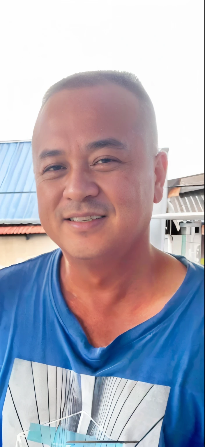 (best quality,4k,8k,highres,masterpiece:1.2),ultra-detailed,(realistic,photorealistic,photo-realistic:1.37),A Chinese guy, age 40, chubby, moustach scum , buzz cut, half naked, wearing a white brief, sitting on the bed, looking at the camera, smiling, bedroom, morning, sun light, cinematic