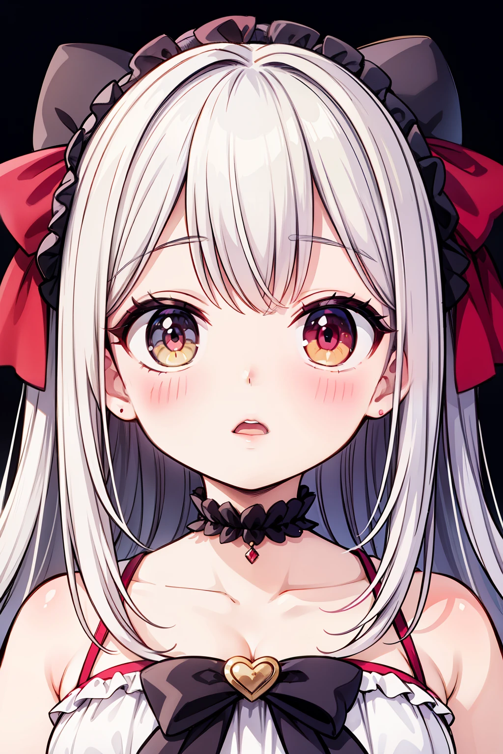 ((best quality)), ((masterpiece)), (detailed), perfect face girl，Lolita，cute，Pseudo-thick coating，vampire